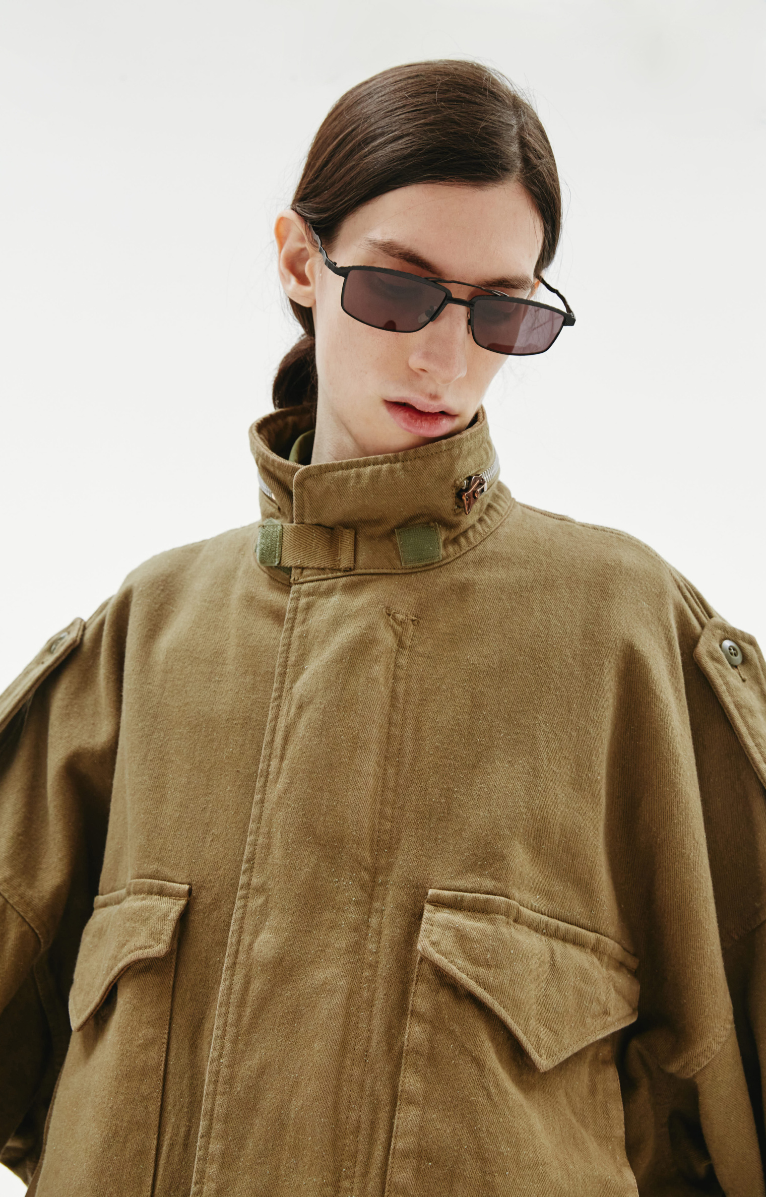 Doublet Silk Twill Military jacket