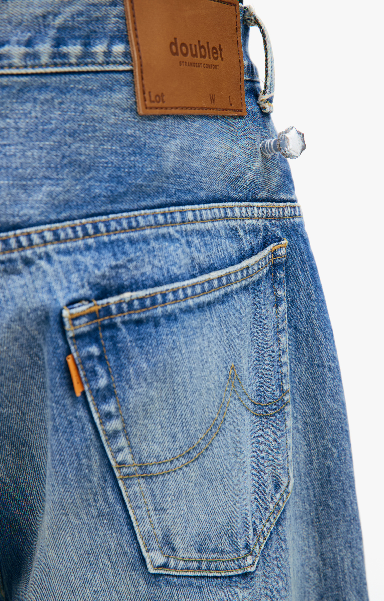 Doublet Blue jeans with seams