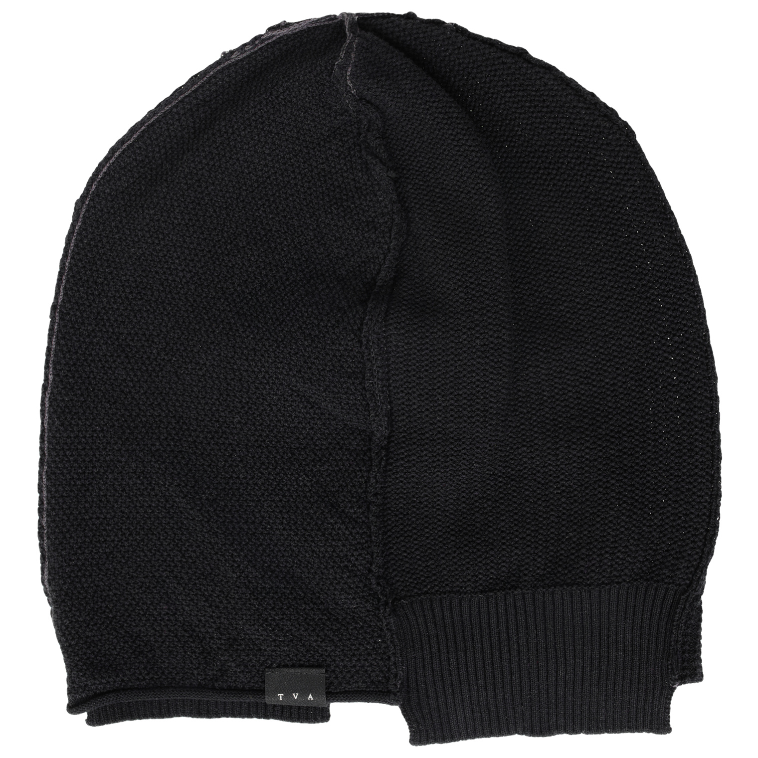 The Viridi-Anne Black cotton beanie