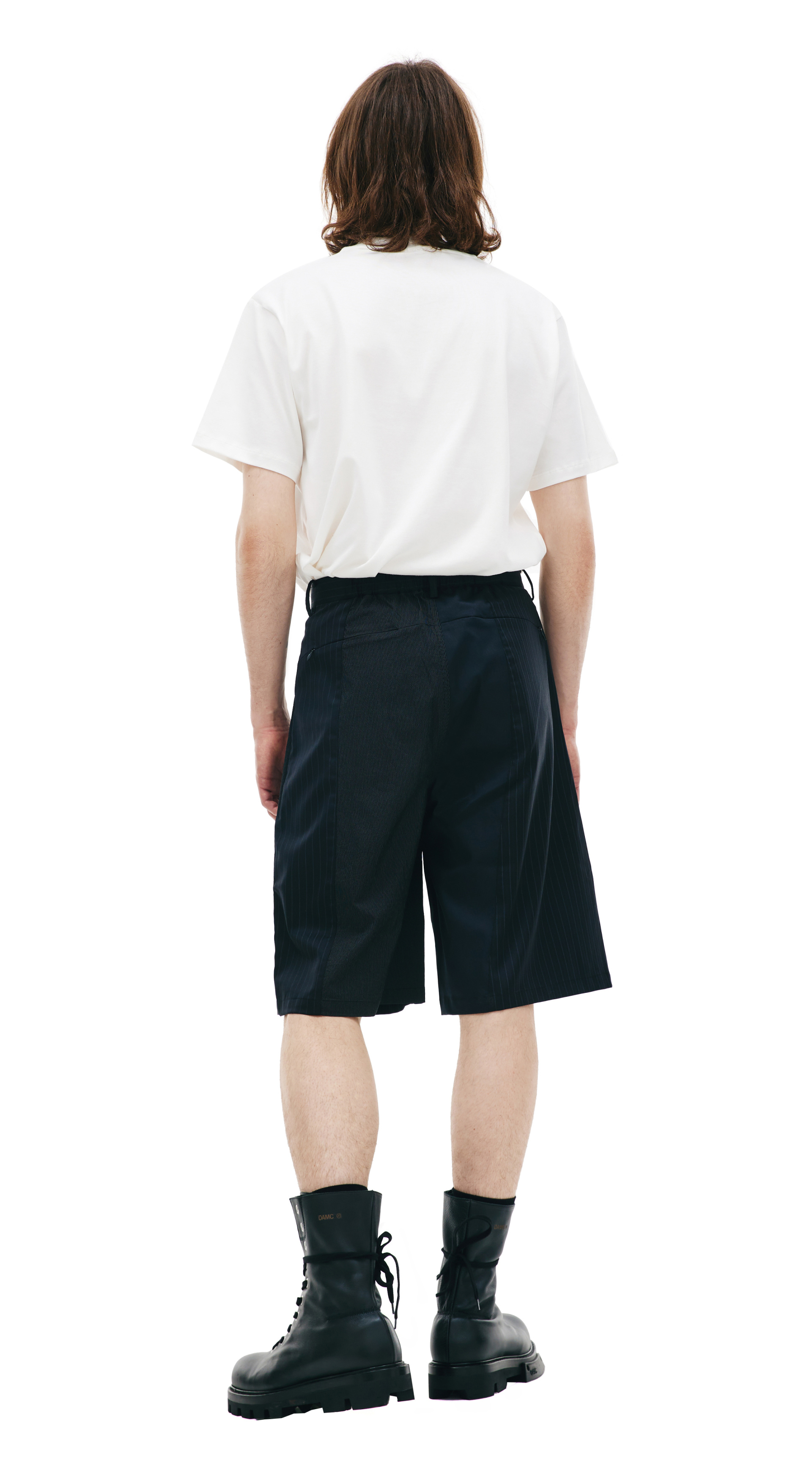 KIMMY Striped patchwork shorts