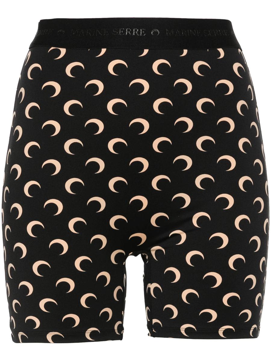 MARINE SERRE Moon Printed Jersey Biker Shorts