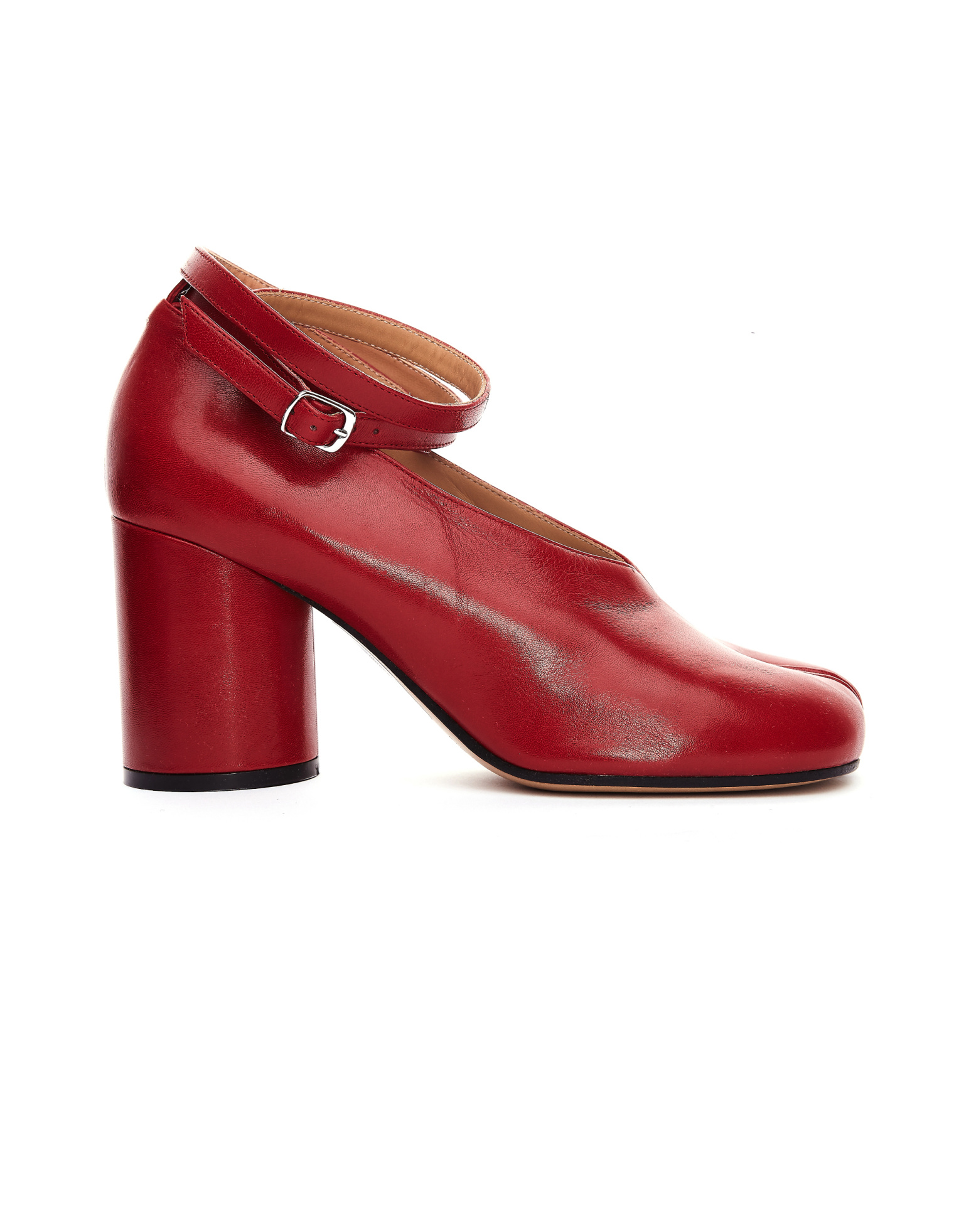 Maison Margiela Red Leather Tabi Pumps