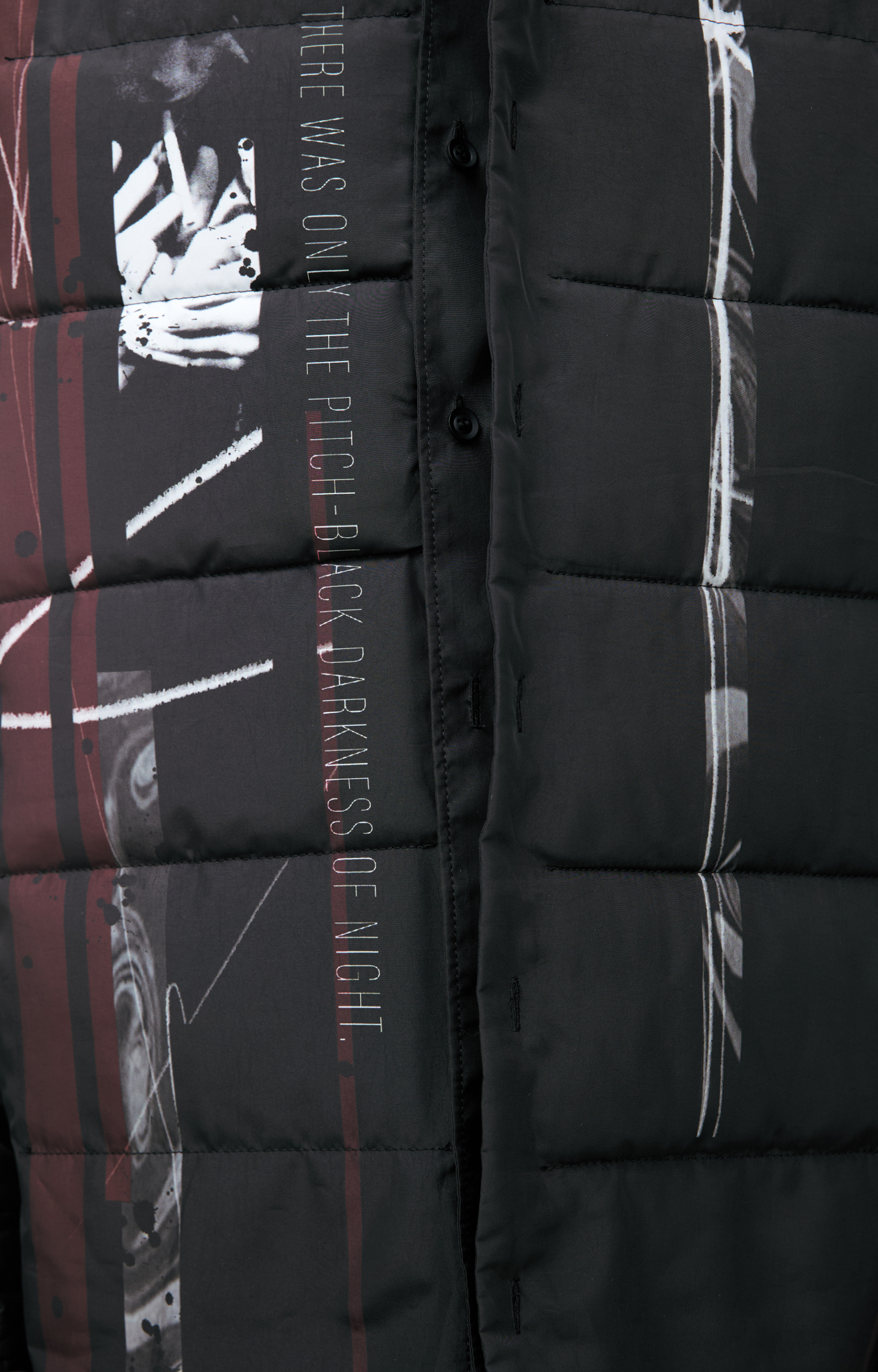 Yohji Yamamoto Quilted jacket with print