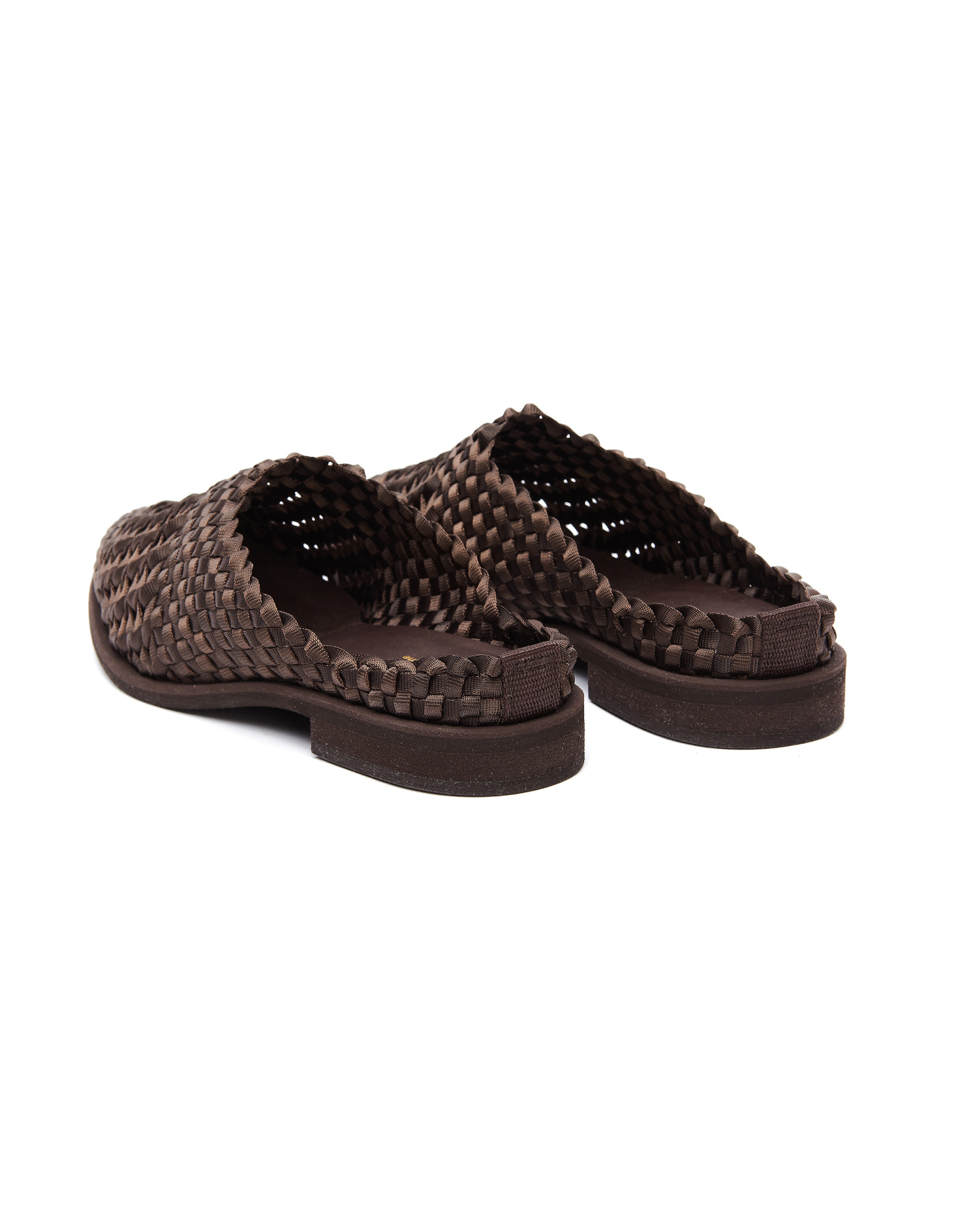 Hender Scheme Brown Nylon Parallel Mules
