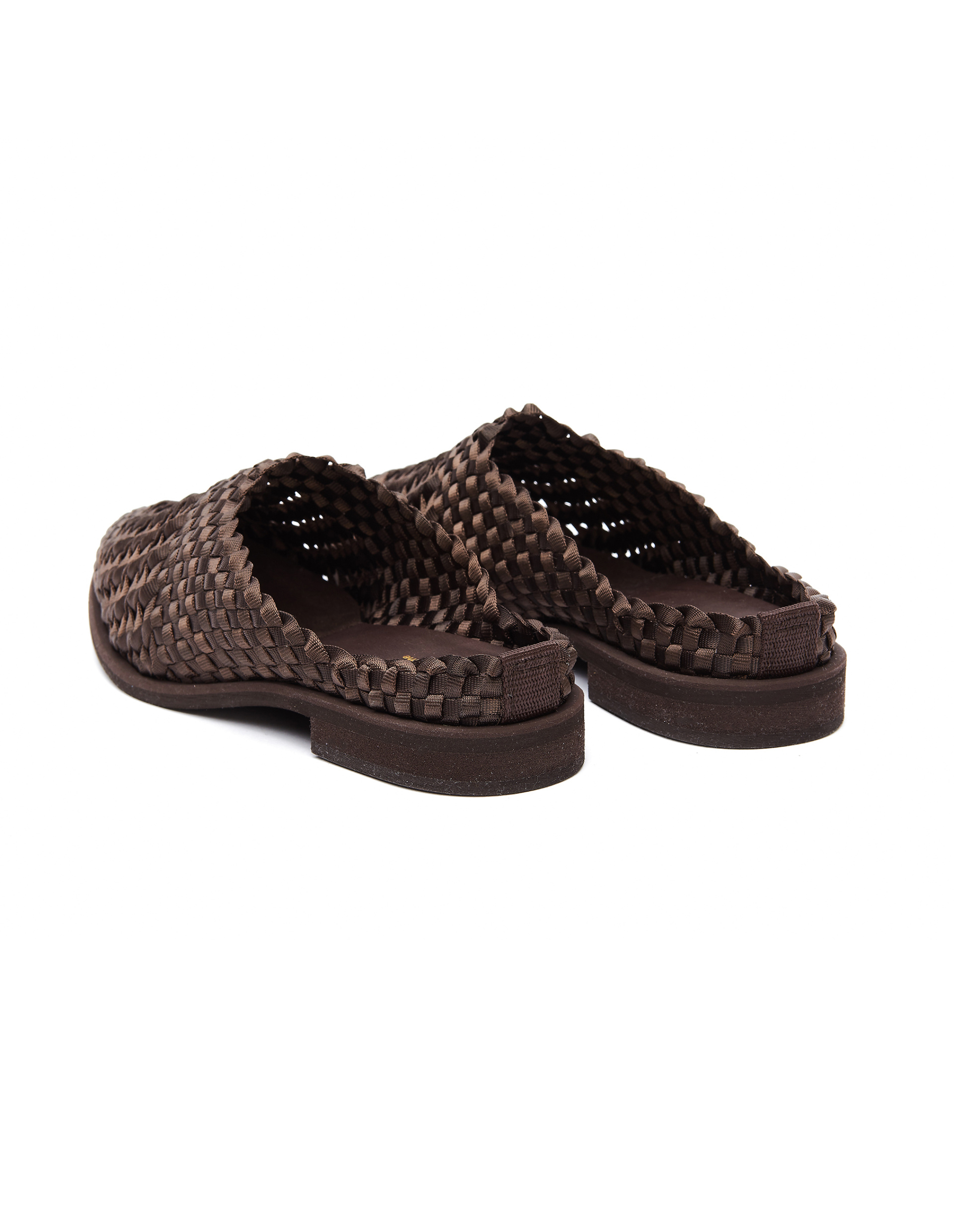 Hender Scheme Brown Nylon Parallel Mules