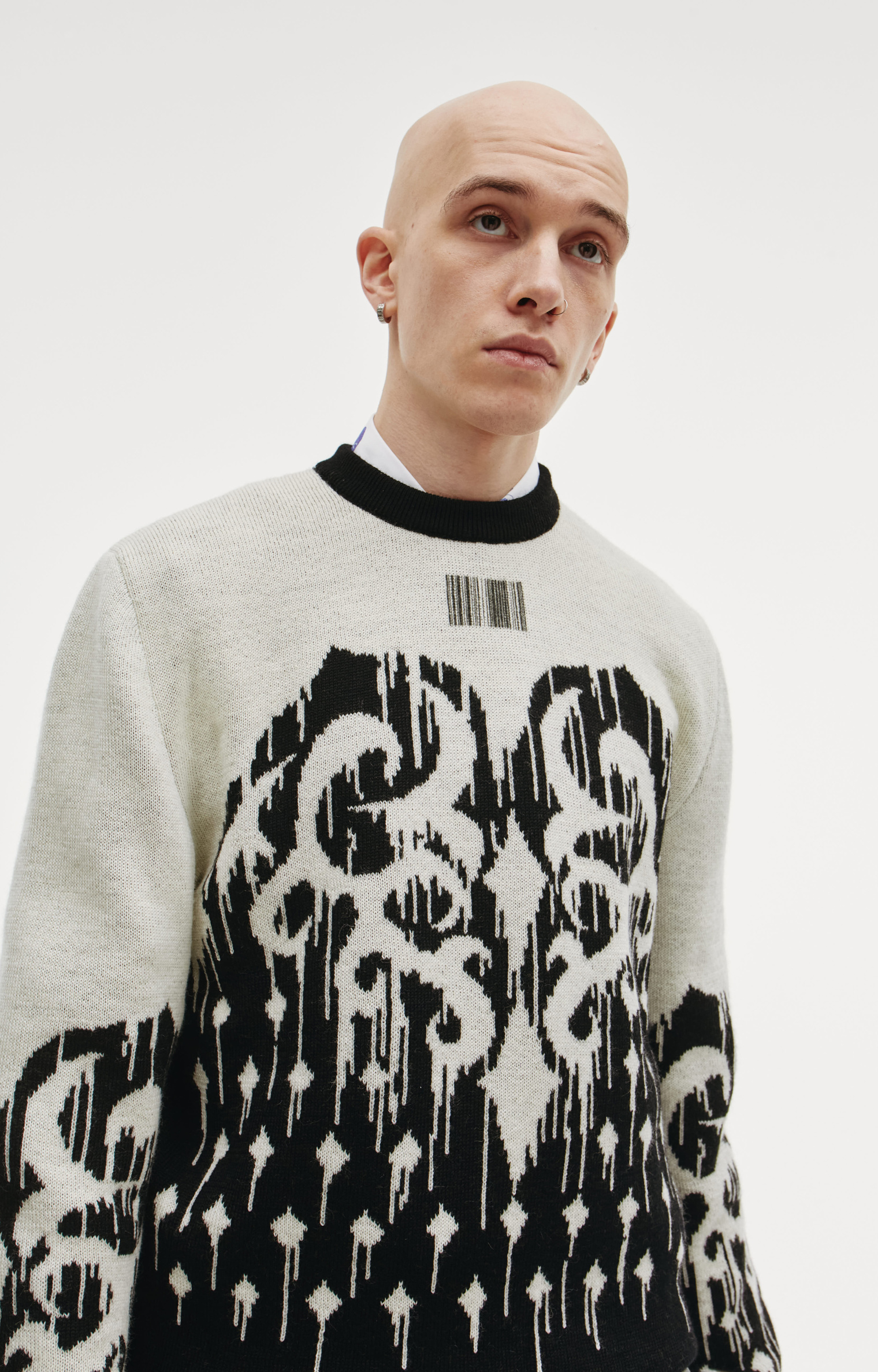 VTMNTS Wool printed sweater