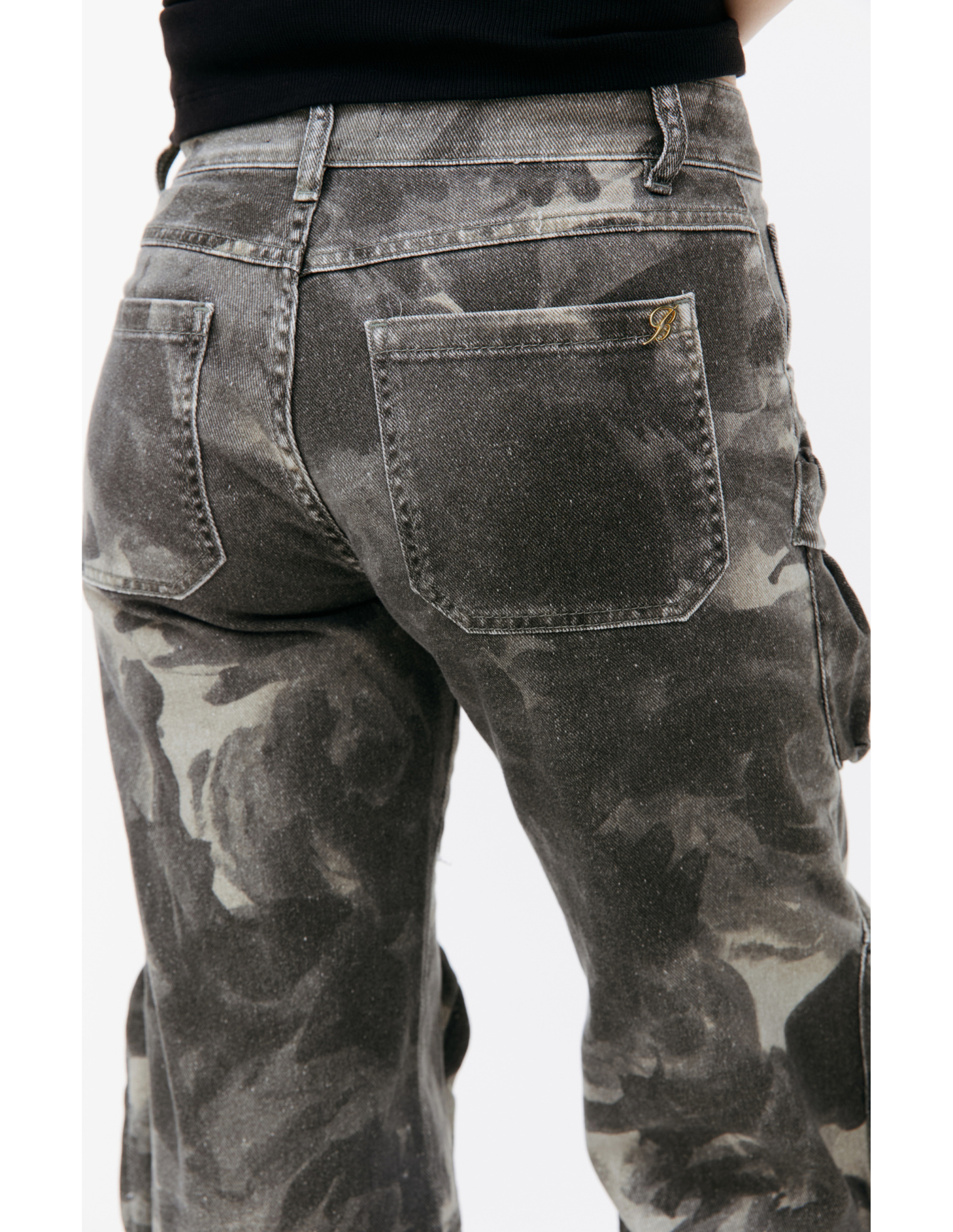 Blumarine Camo cargo trousers
