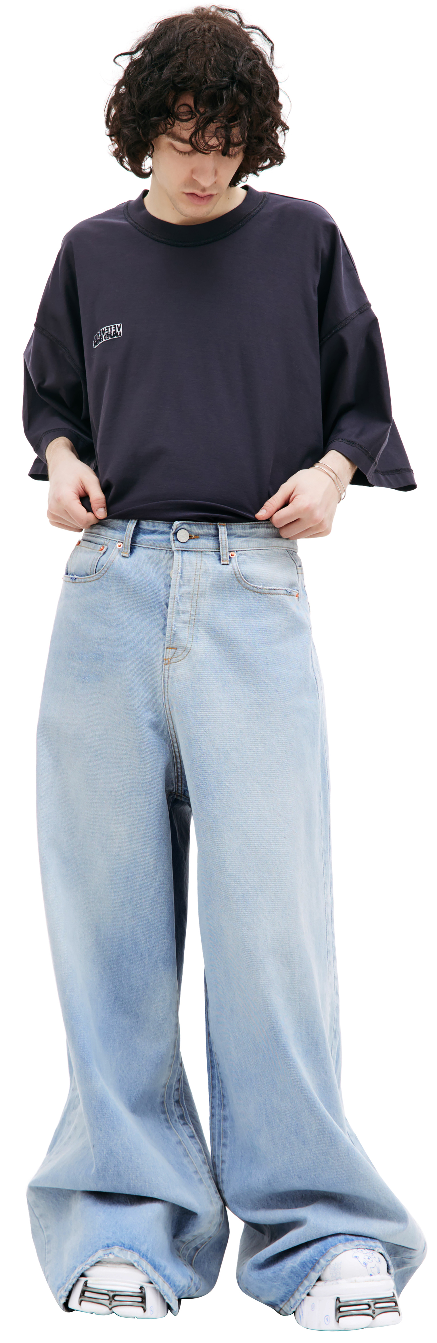 VETEMENTS Blue wide legs jeans