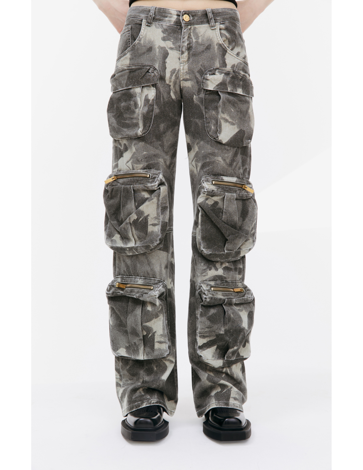 Blumarine Camo cargo trousers