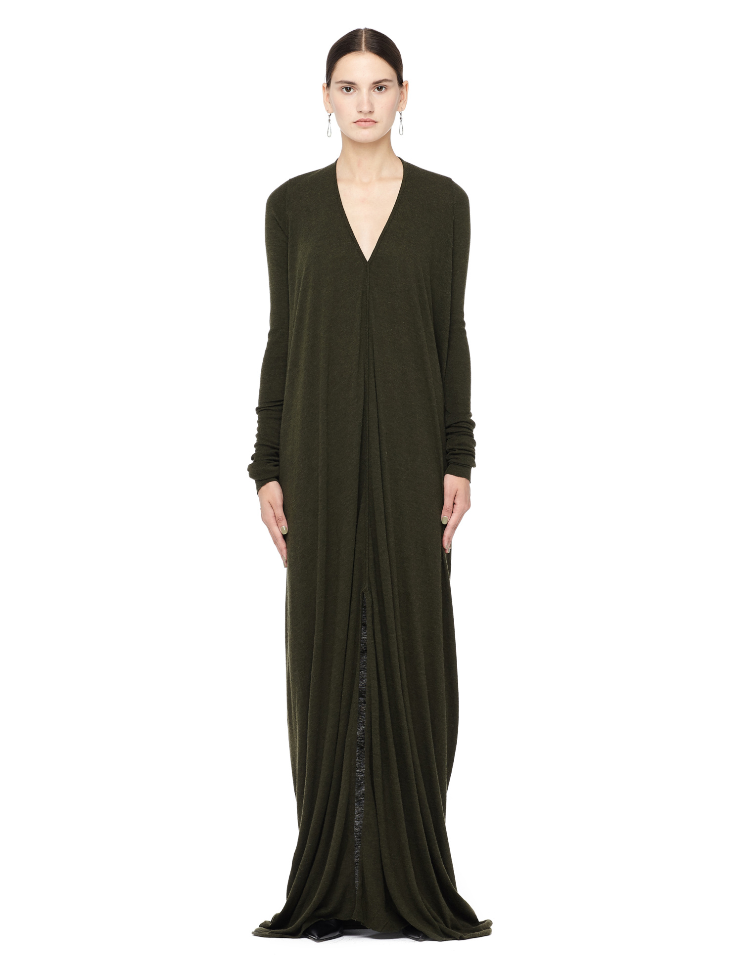 Rick Owens Lilies Платье в пол с драпировкой