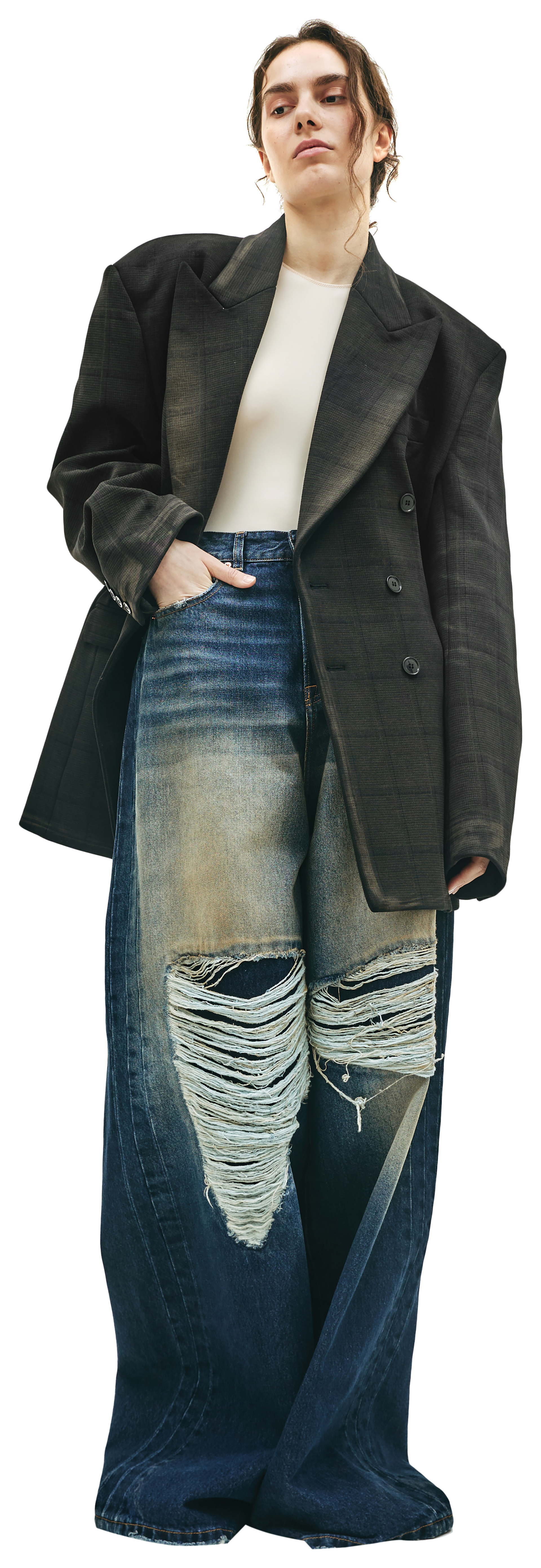 VETEMENTS Striped tailored blazer