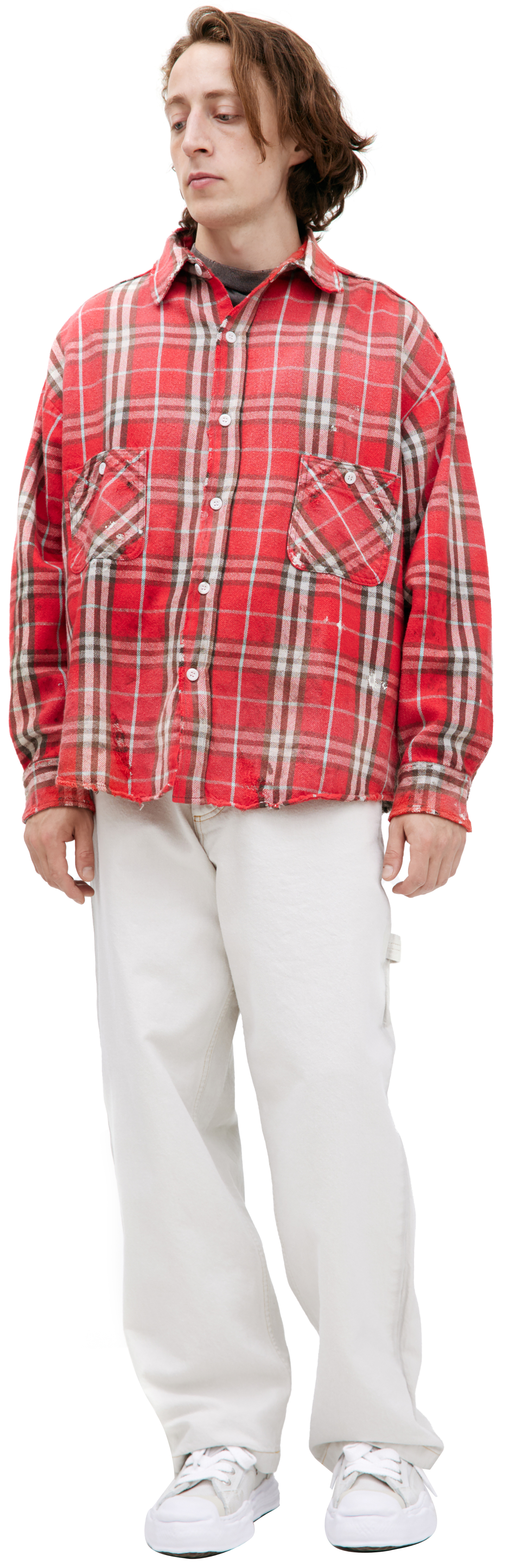 Saint Mxxxxxx Red plaid shirt