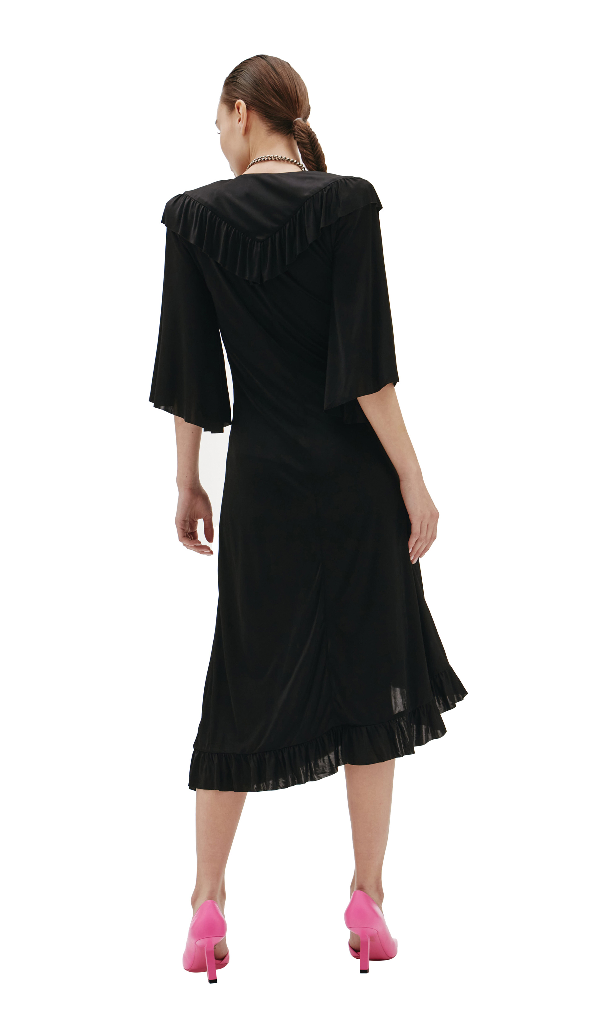 VETEMENTS Viscose Flounce Dress