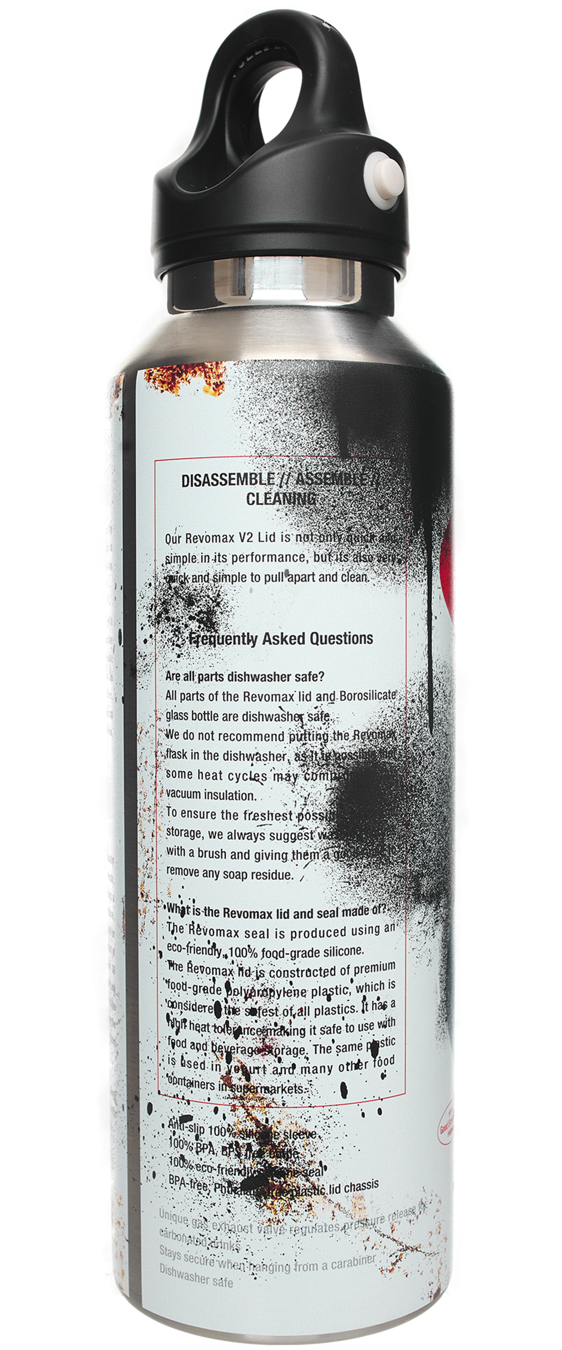 Doublet A bottle in the shape of a spray paint can