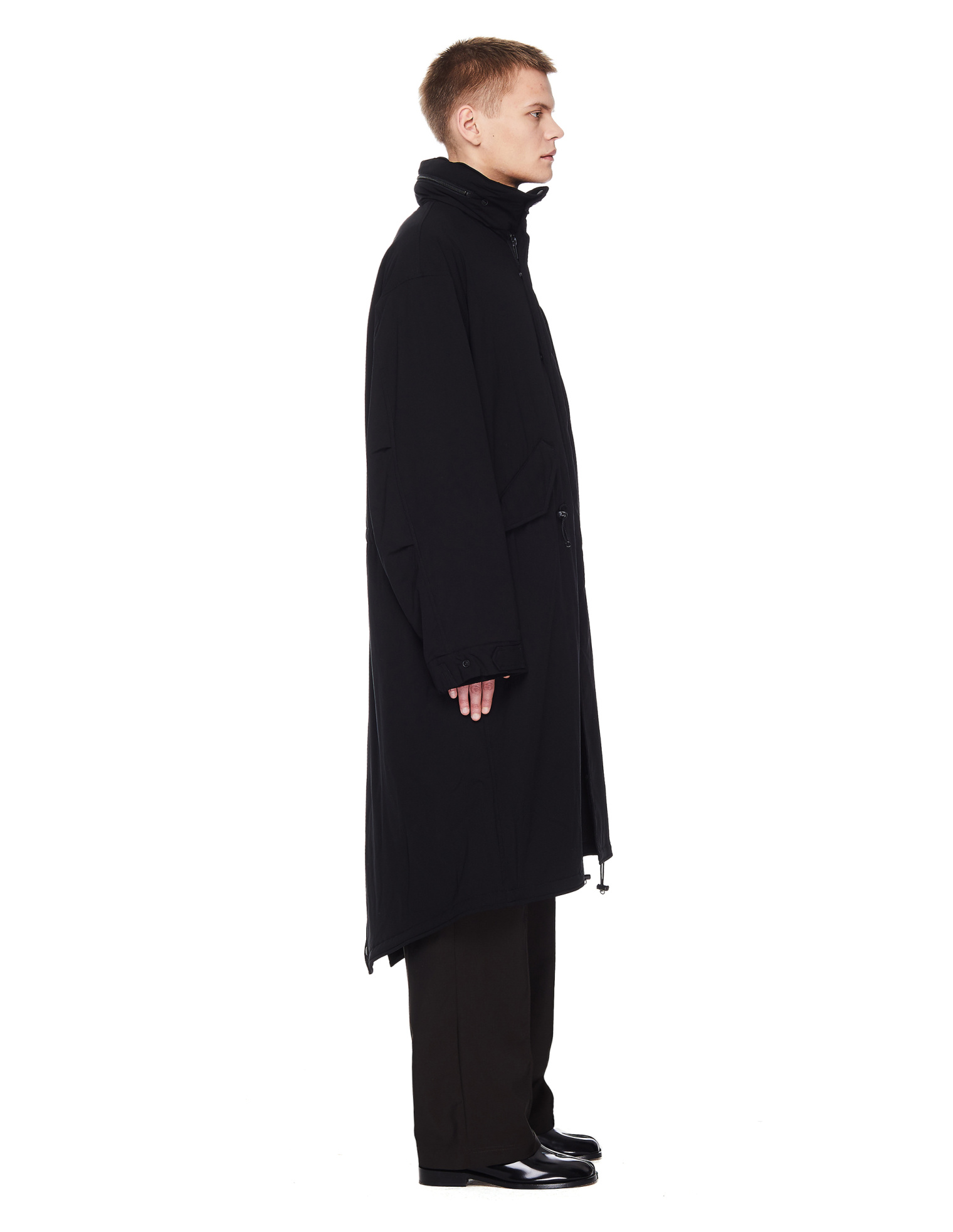 Yohji Yamamoto Black Fishtail Parka