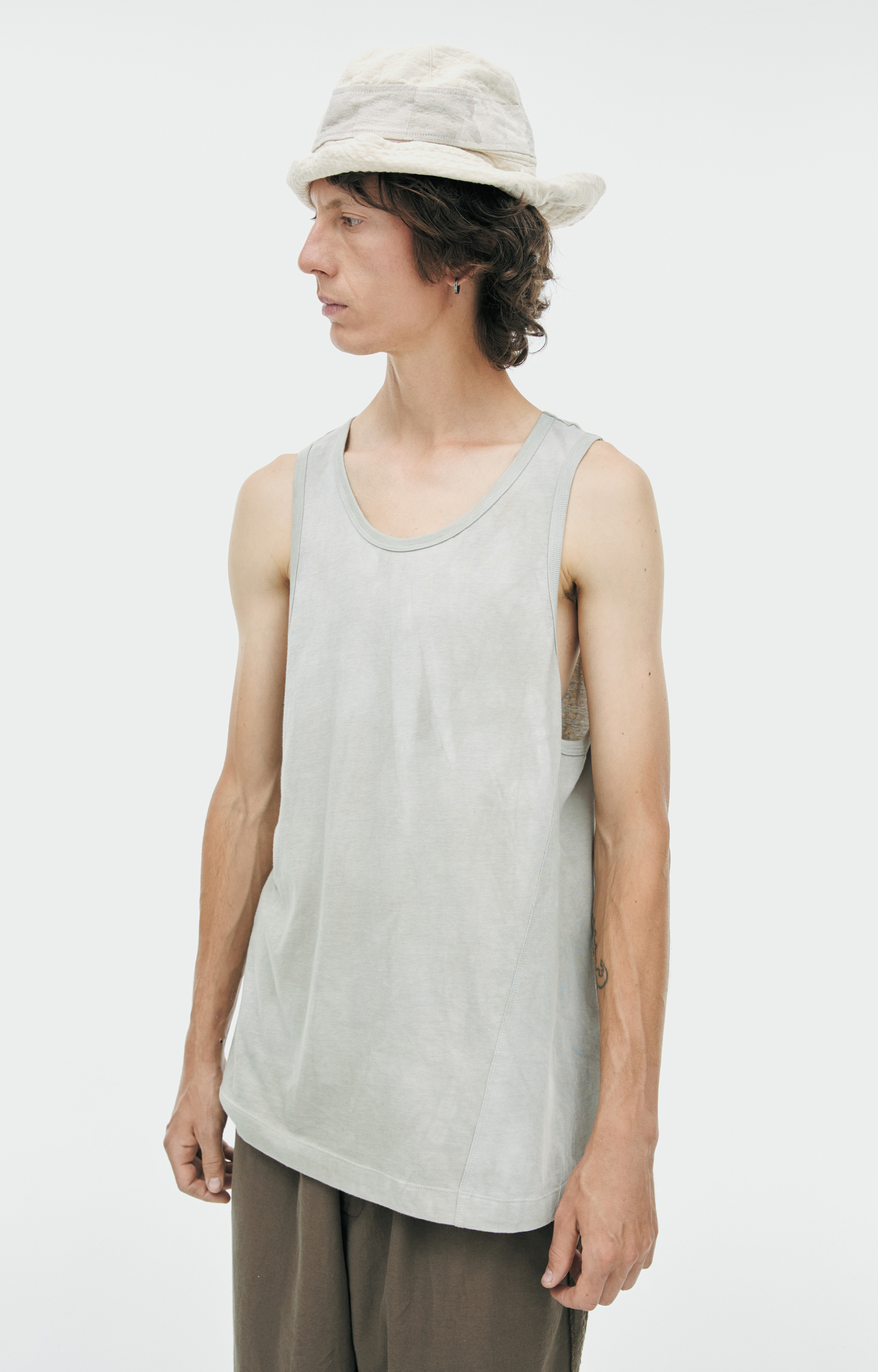 Ziggy Chen Grey tank top with straps