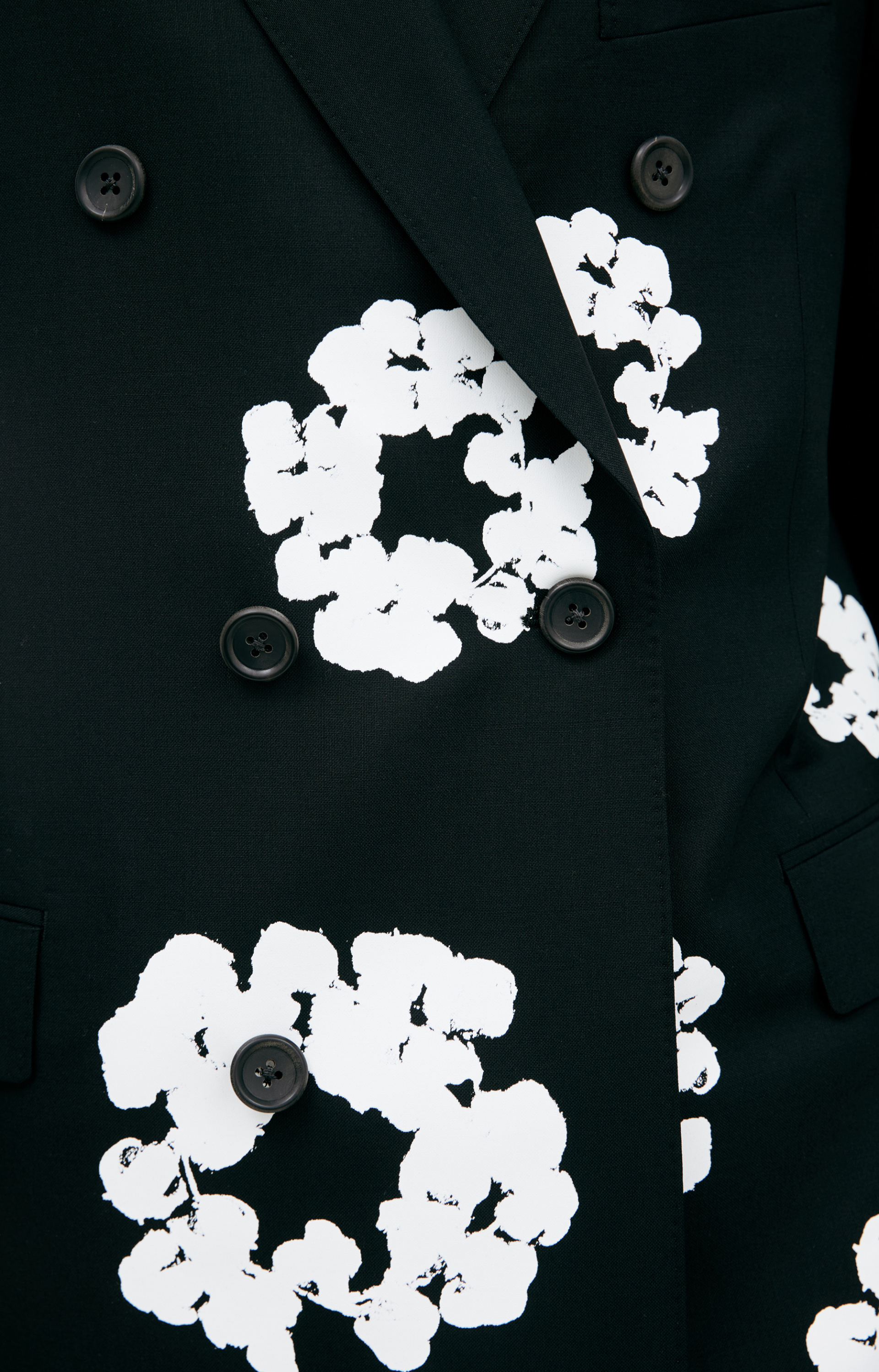 Saint Mxxxxxx Double-breasted monoprint jacket