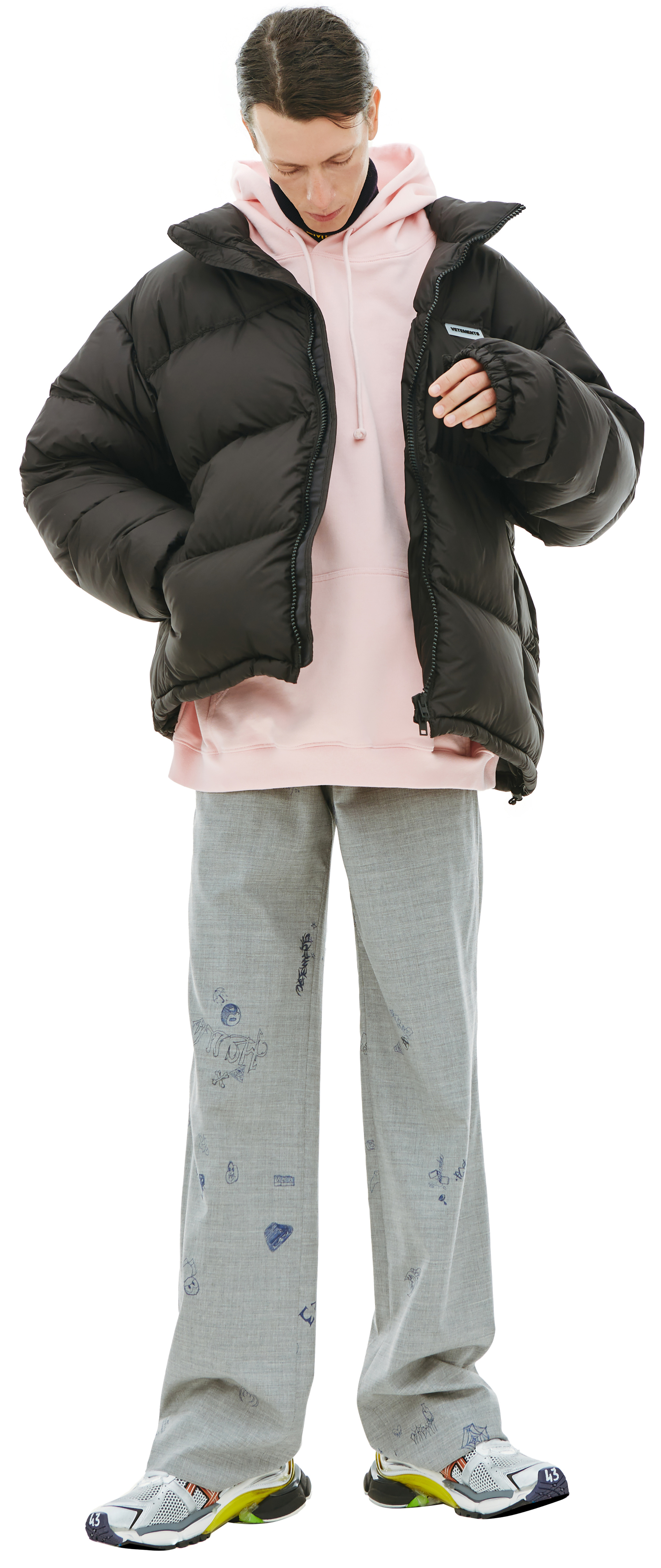 VETEMENTS Logo Patch Down Jacket