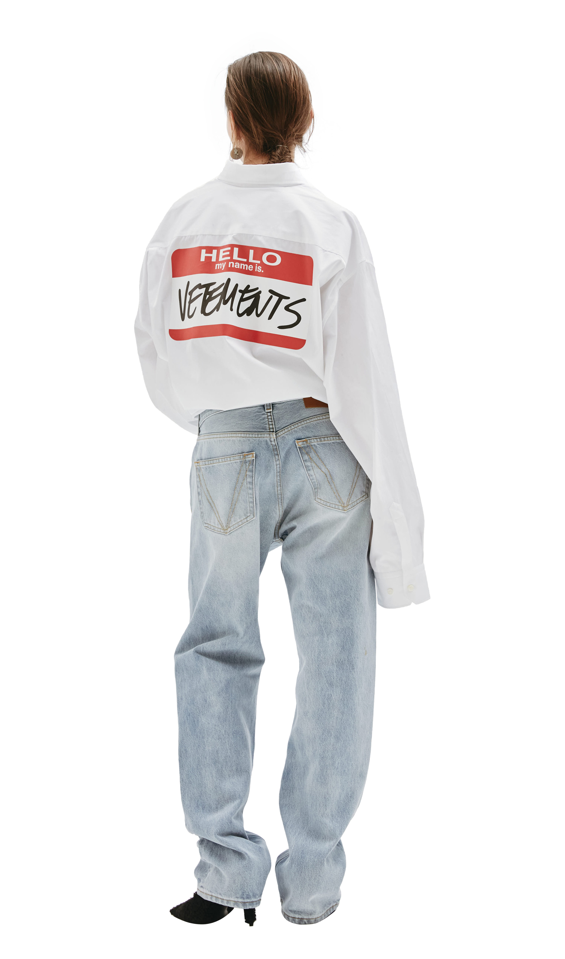 VETEMENTS Blue washed jeans