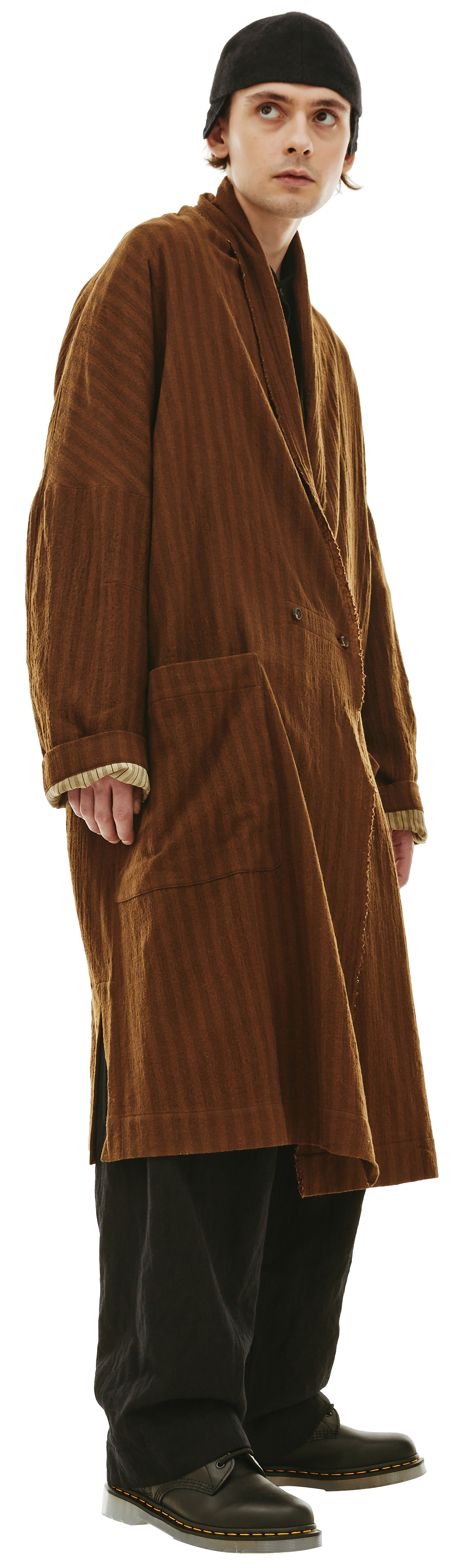 Ziggy Chen Wool loose fit coat