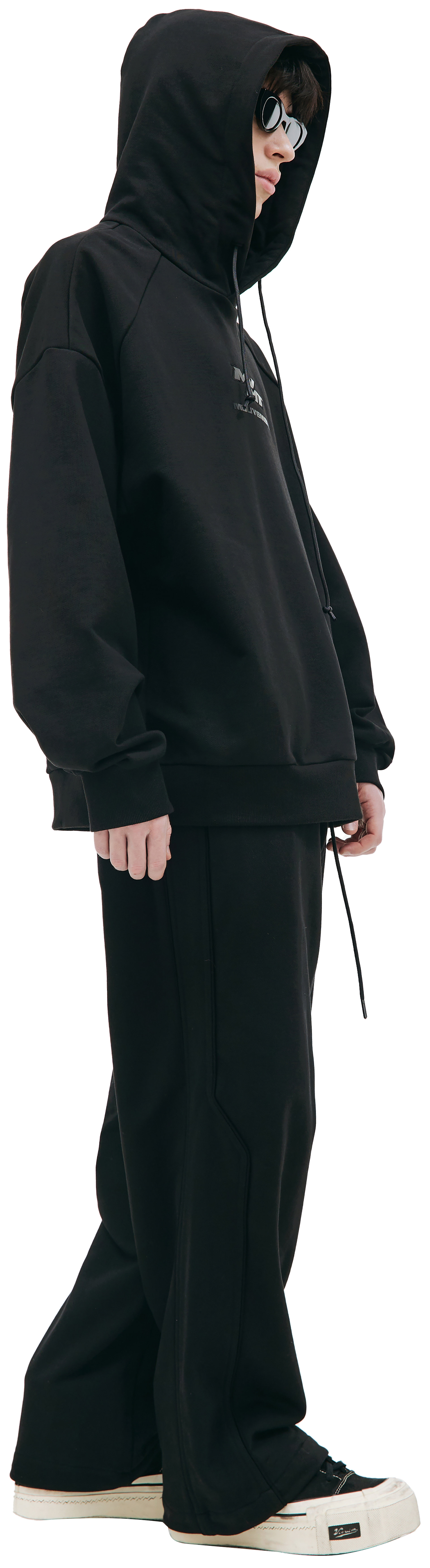 Juun.J Cotton printed hoodie