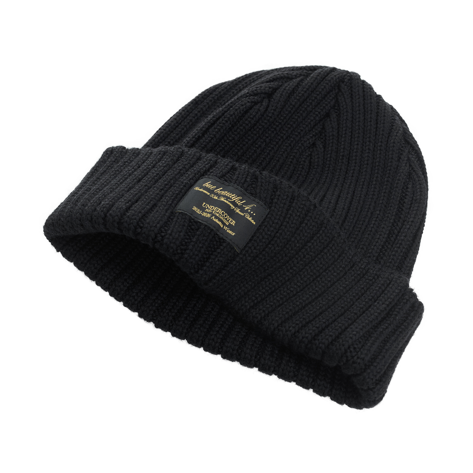 Buy Undercover women black logo beanie for $240 online on SV77