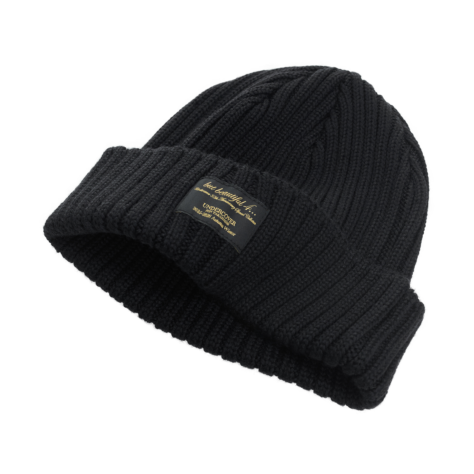 Undercover Black logo beanie