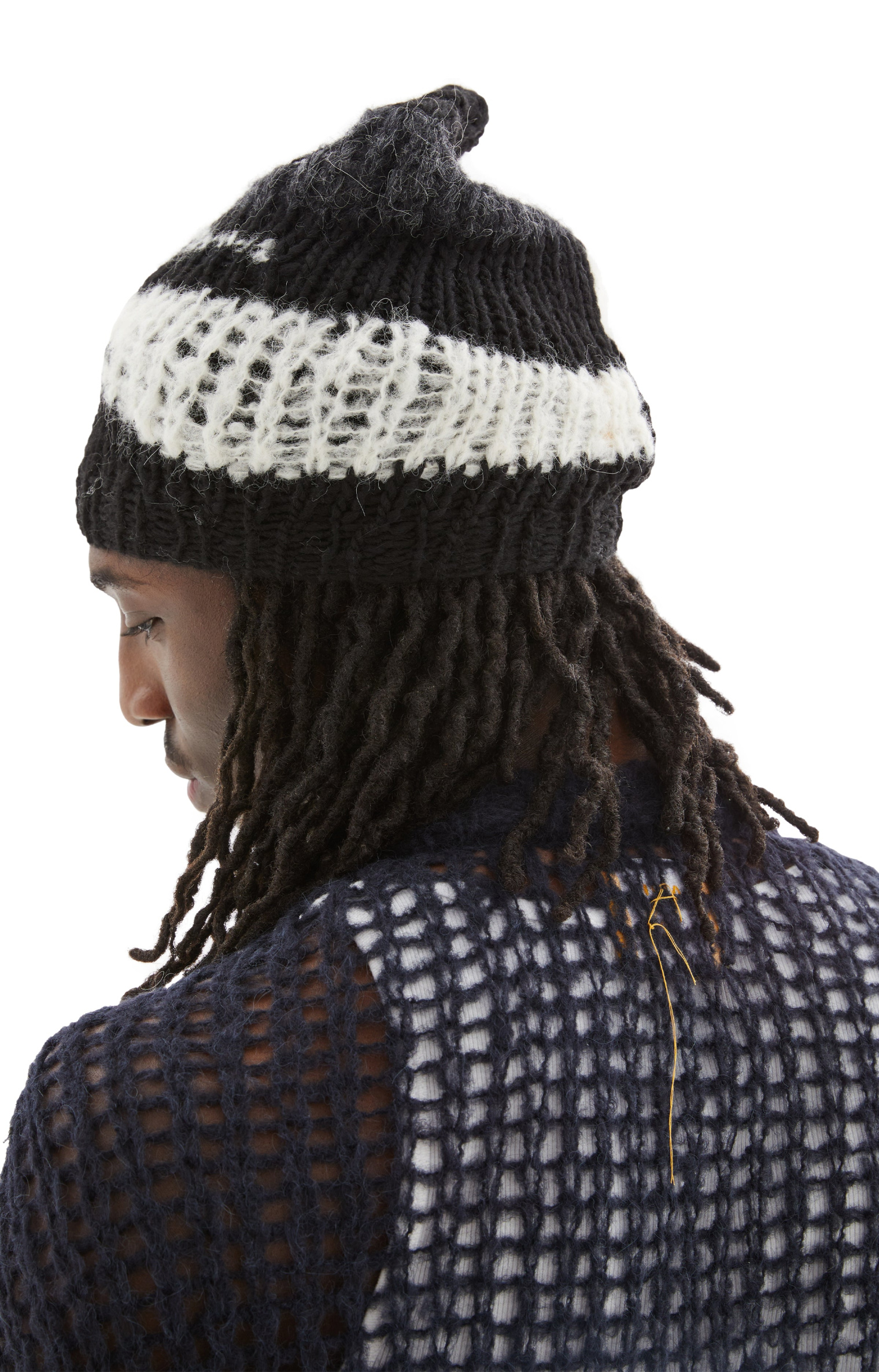 AIREI Hand Knit Recycled Yarn Beanie