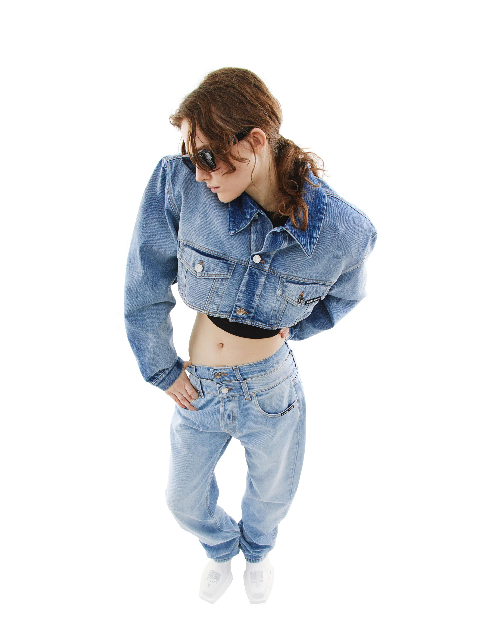 VTMNTS Сropped denim jacket