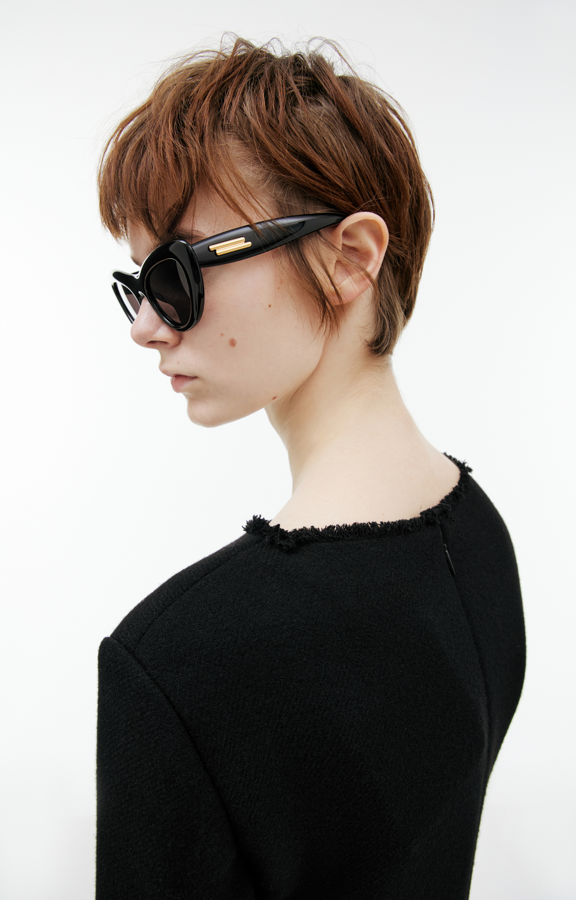 The Row Dress with raw collar