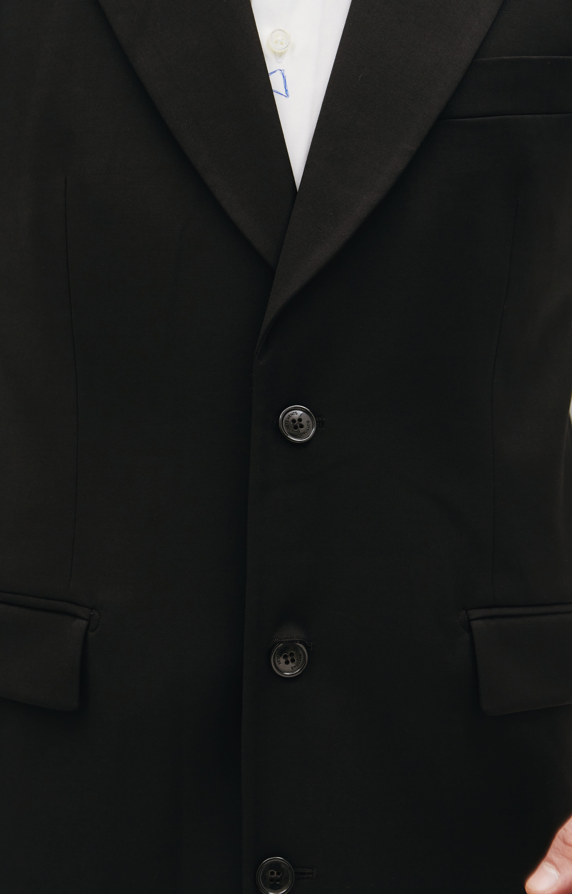 VETEMENTS Sleeveless striped blazer