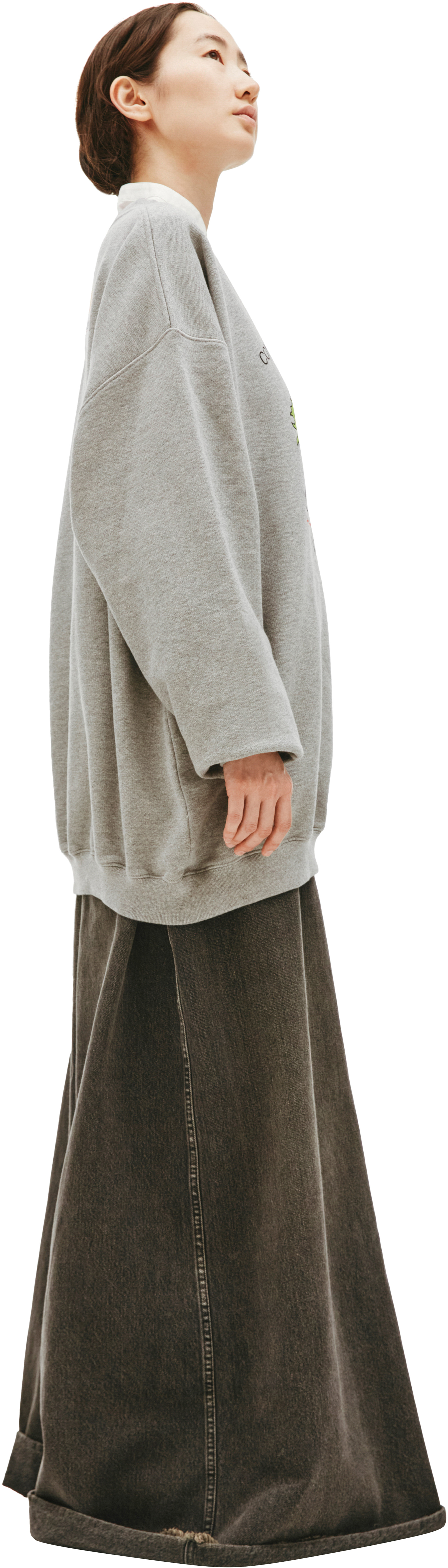 VETEMENTS Grey Printed Sweatshirt