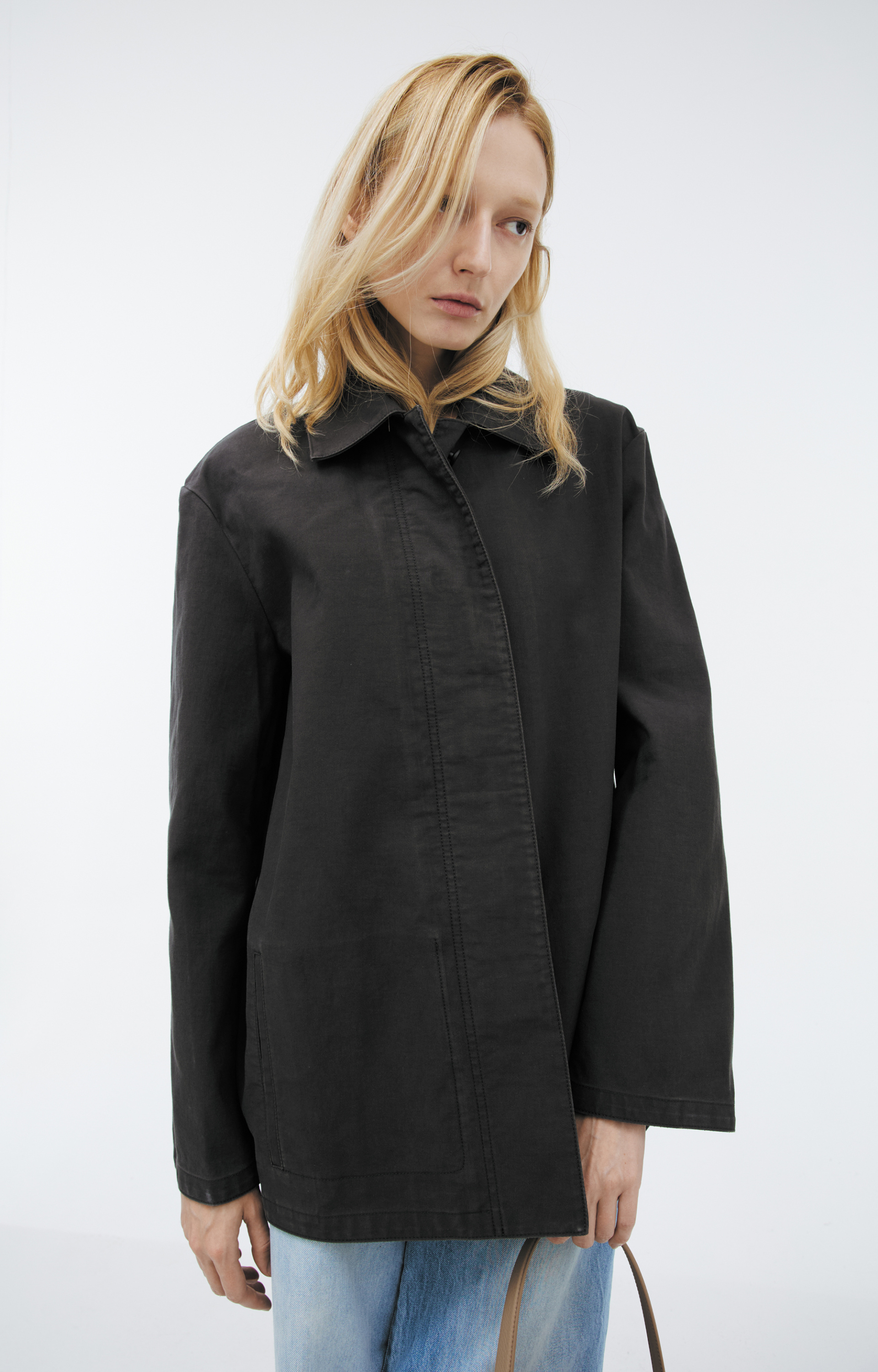 The Row BAEZA JACKET with a turn down collar