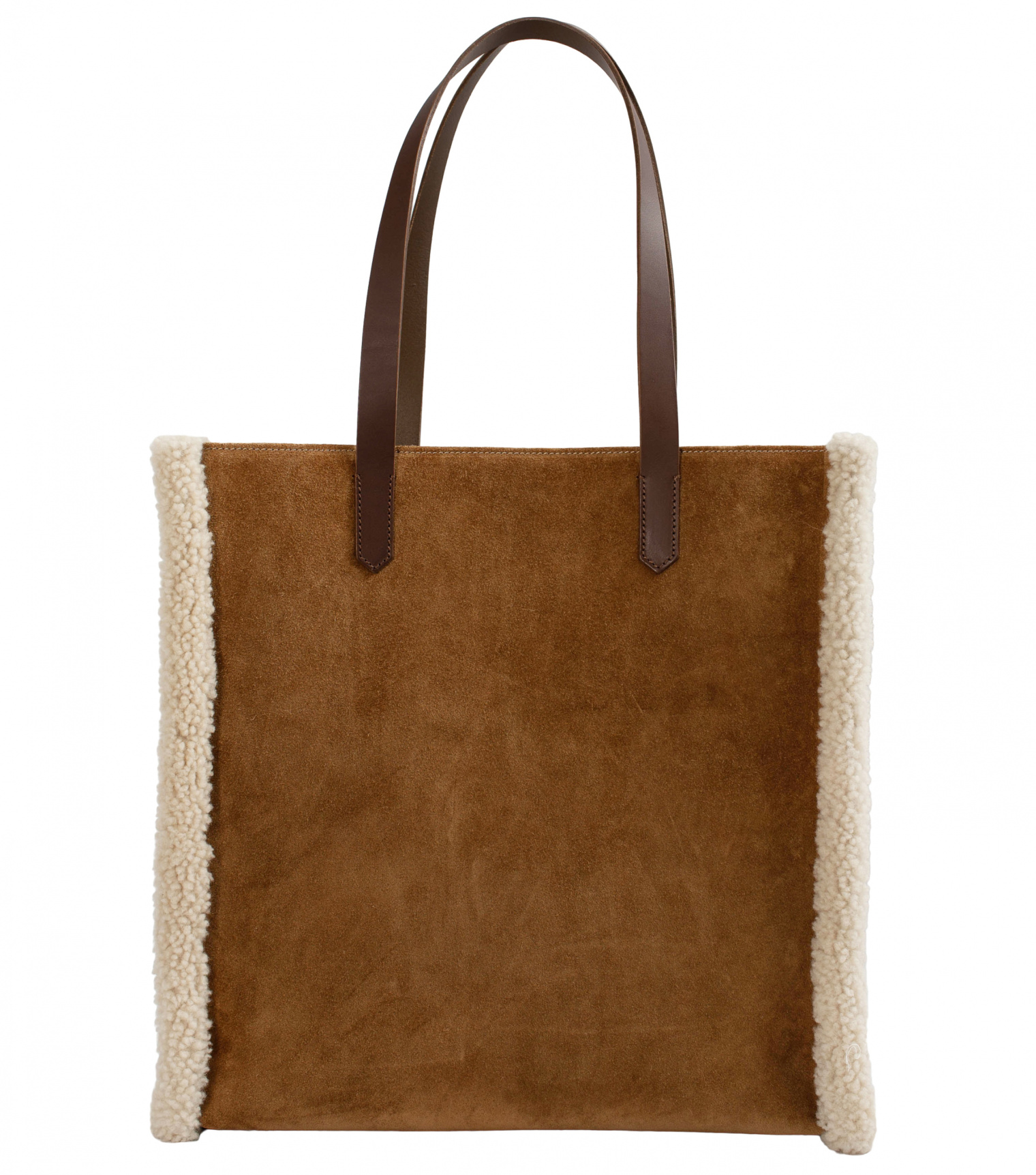 Golden Goose Shearling Logo Tote Bag