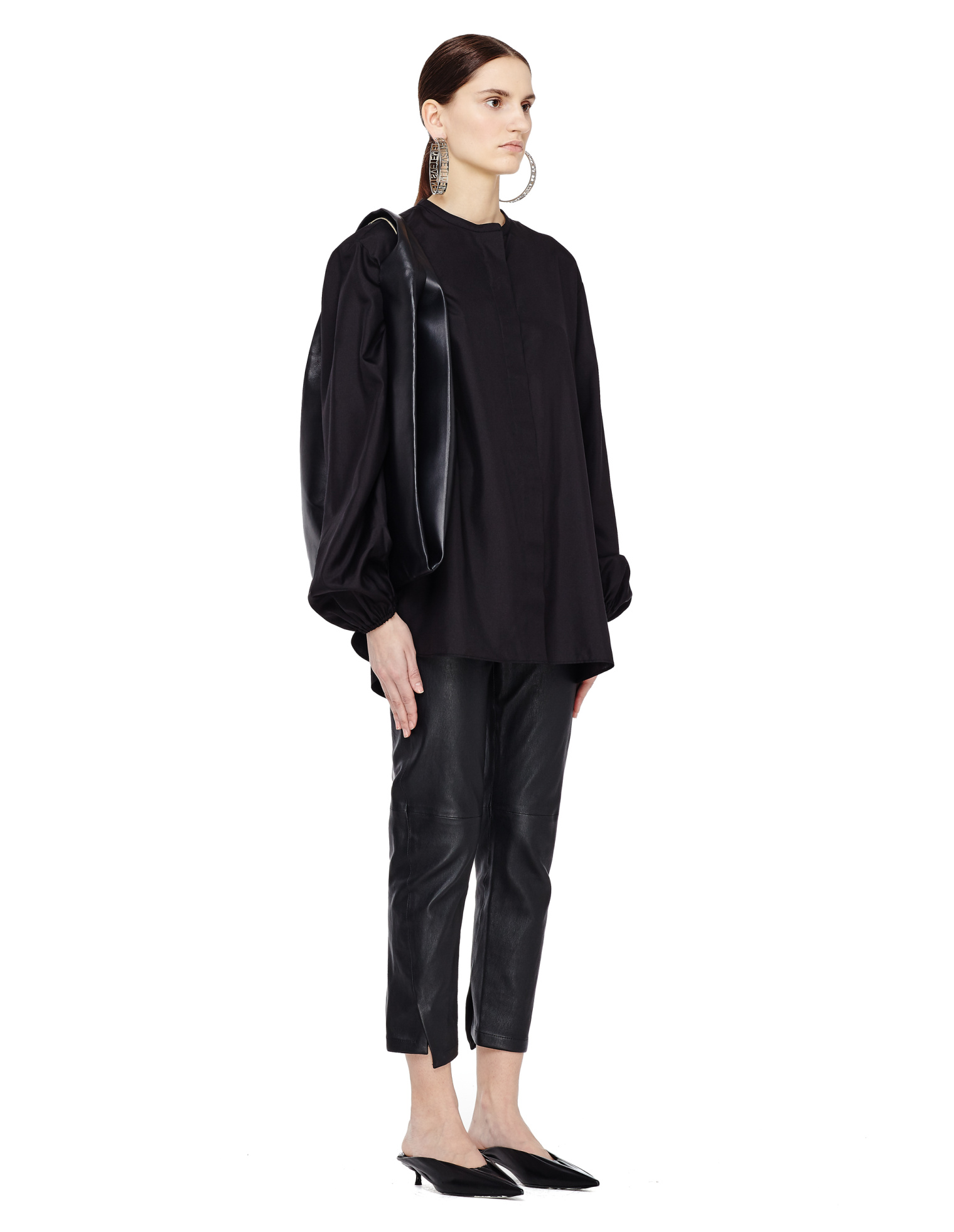 Maison Margiela Black Leather Shopper Bag
