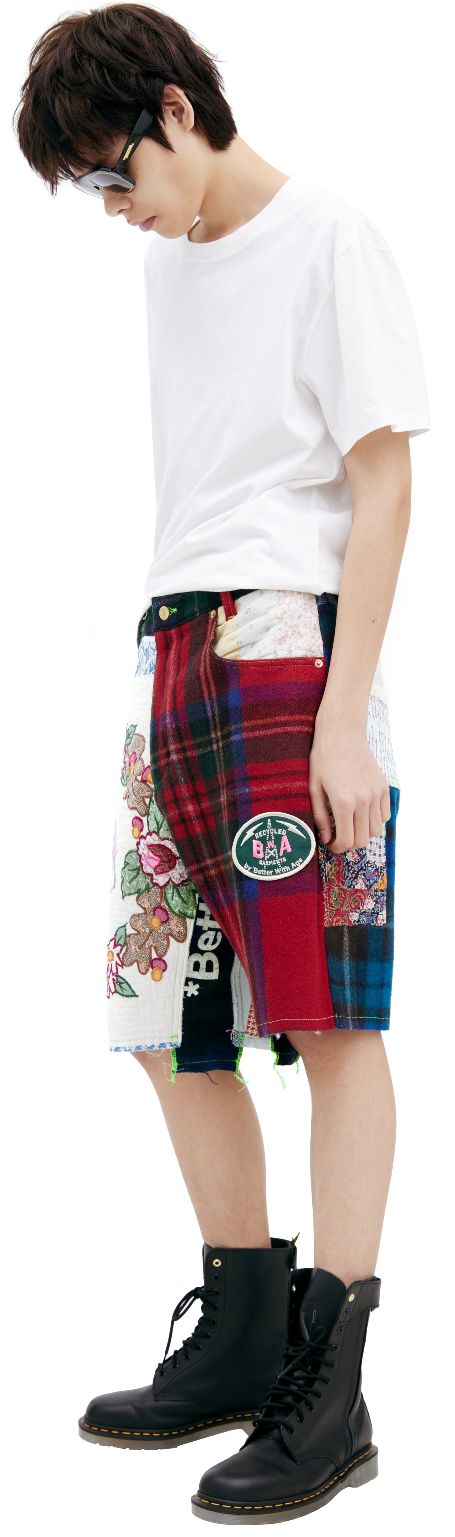 BETTER WITH AGE Combination cotton shorts