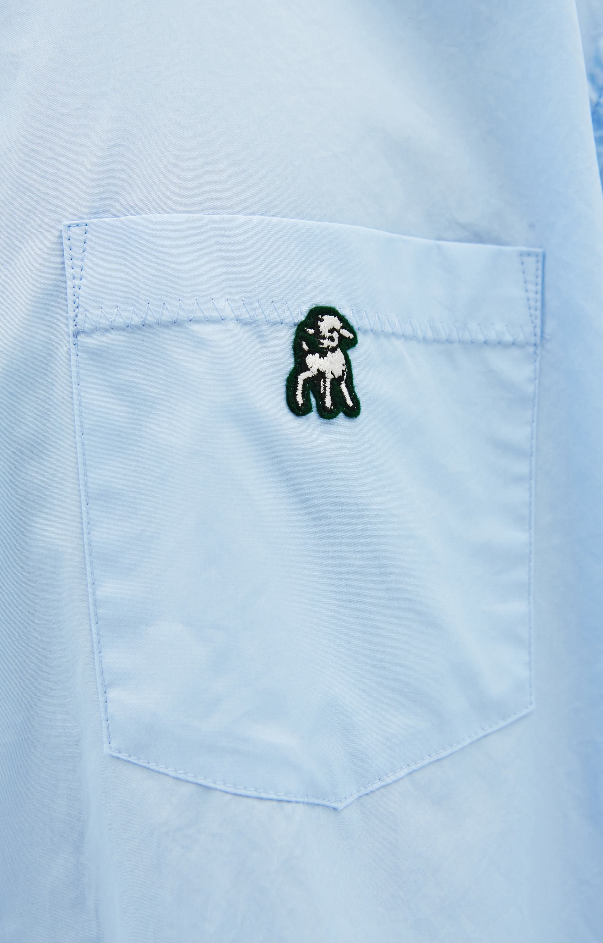 Undercover Blue Cotton shirt with graphic patch