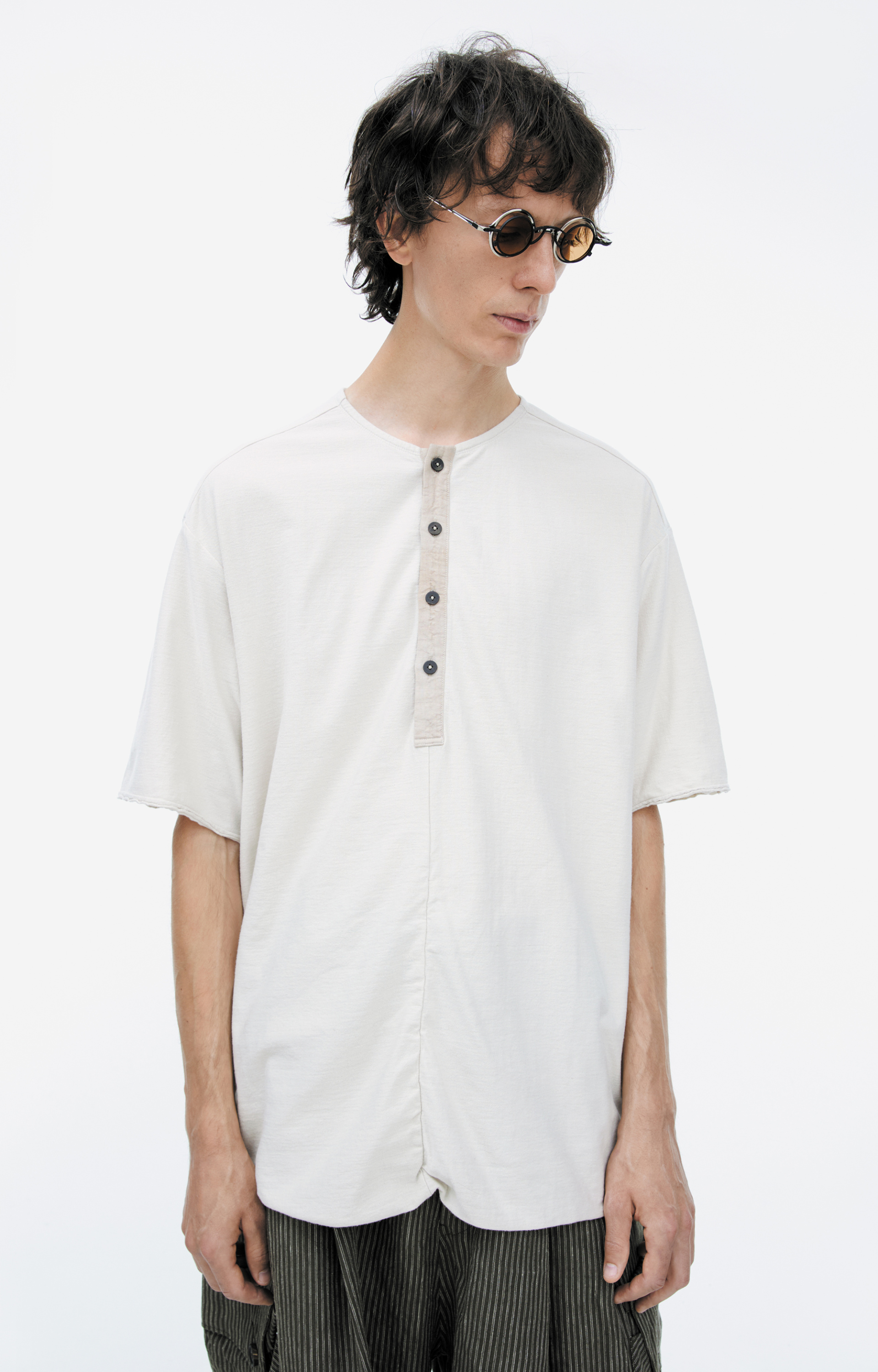 Ziggy Chen HENLEY-NECK t-shirt