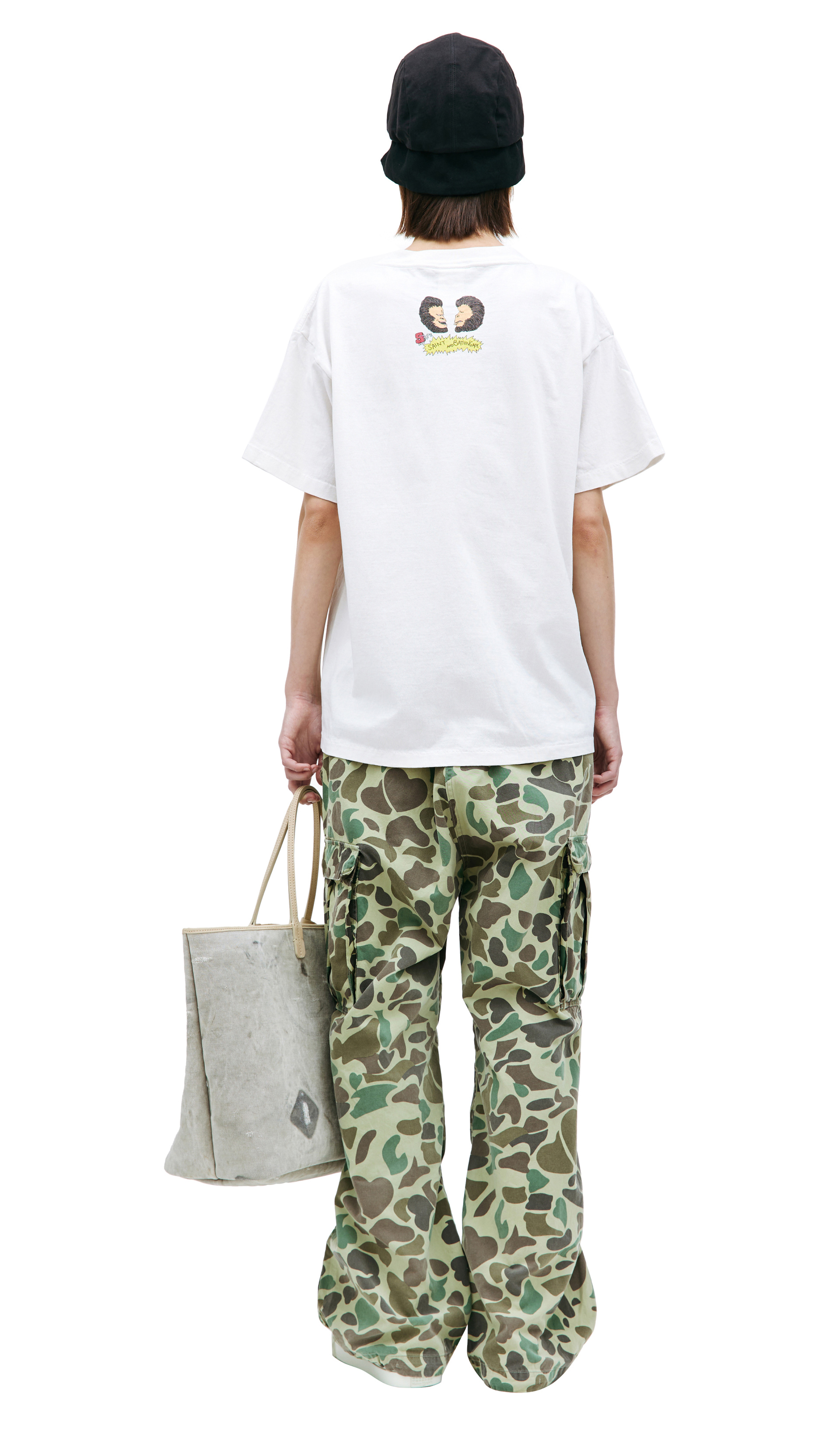 Saint Michael Saint Michael x A BATHING APE printed t-shirt