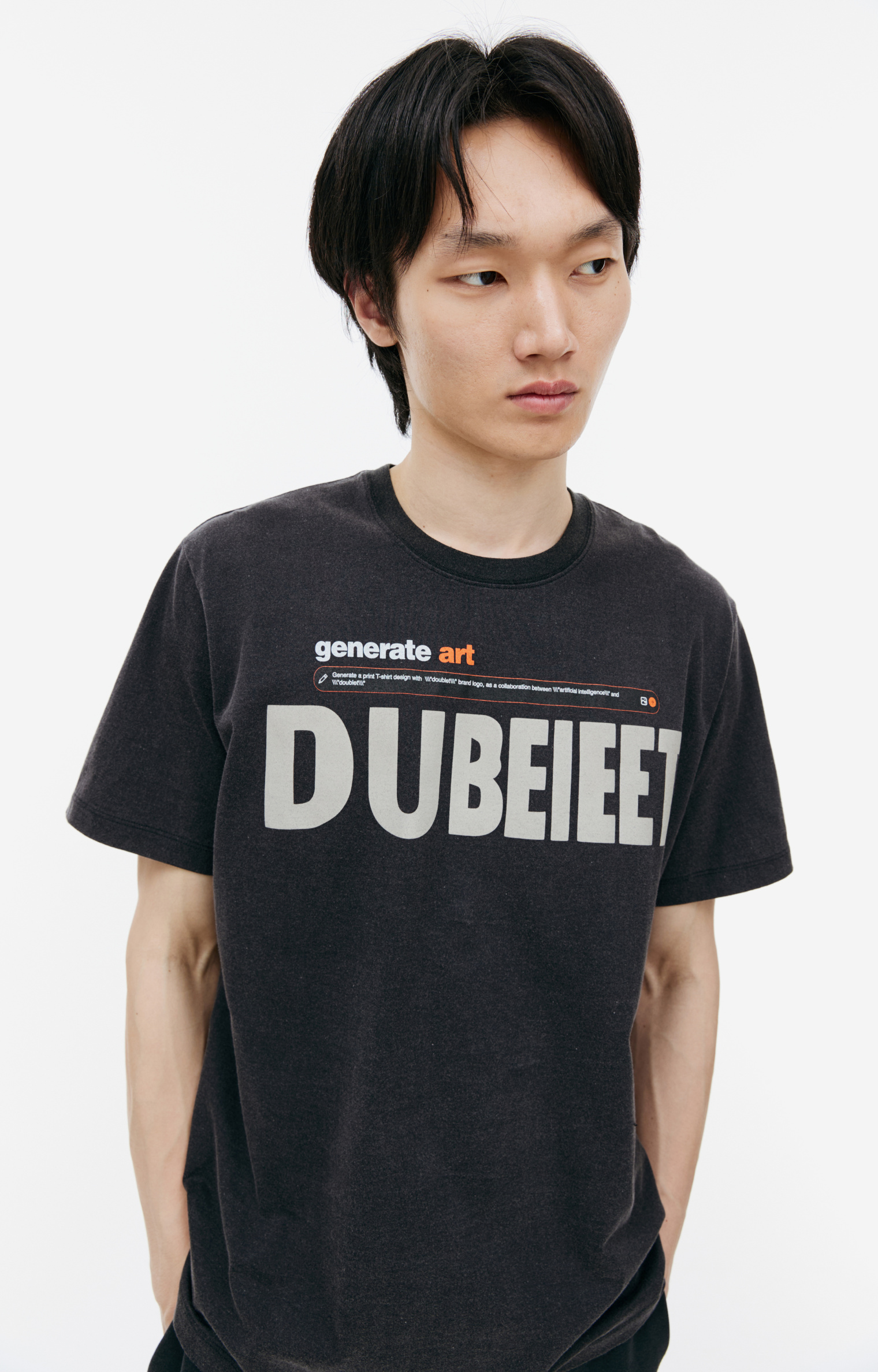 Doublet \'AI Generated\' printed t-shirt