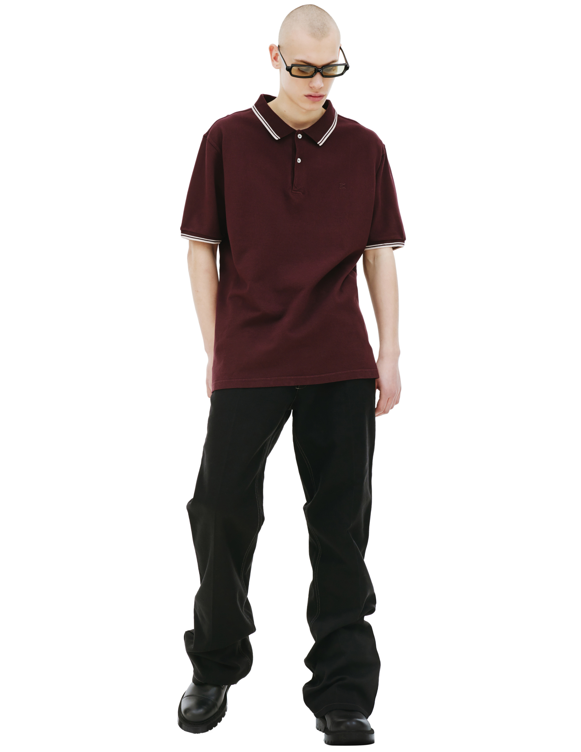 Maison Margiela Embroidered logo polo