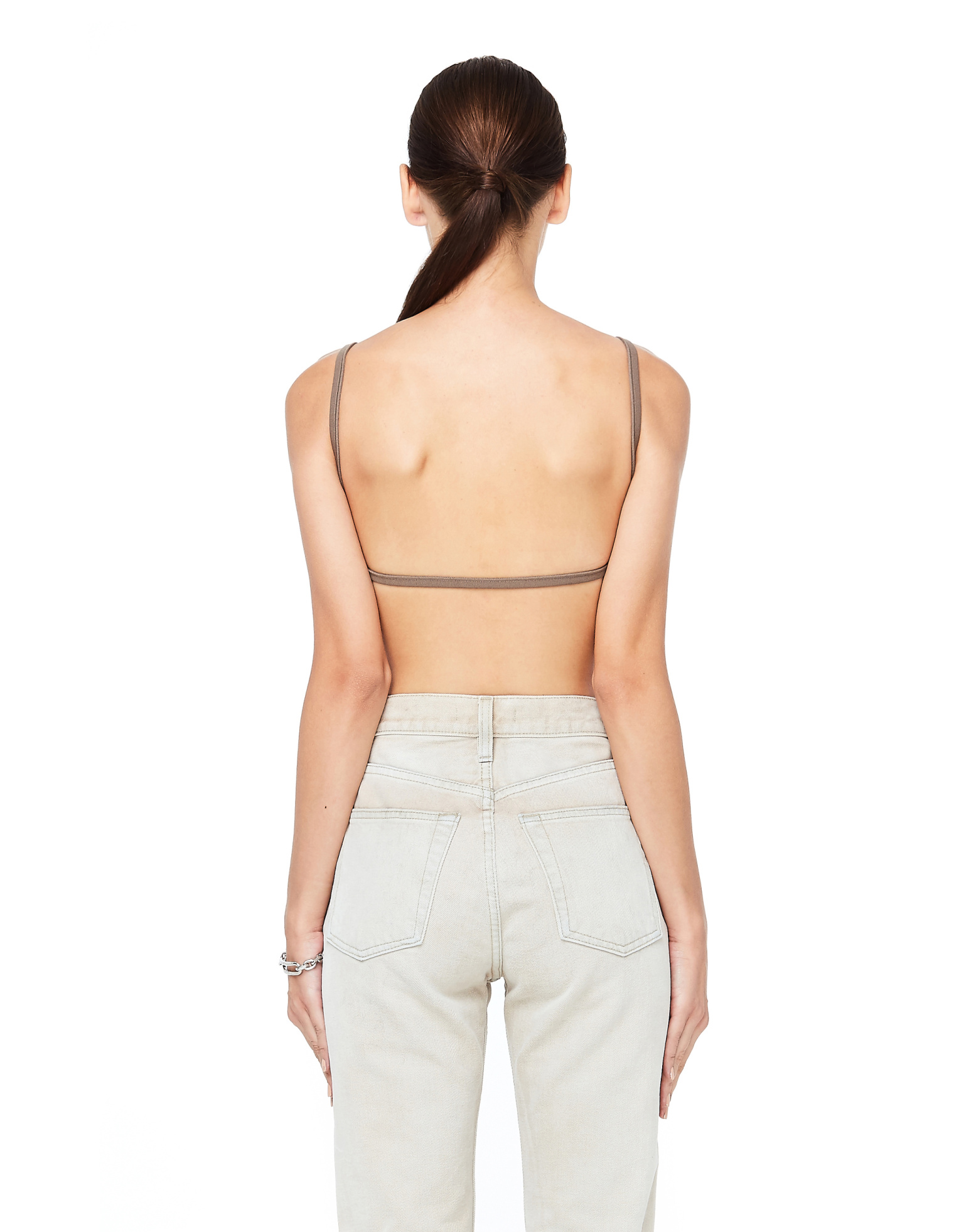 Yeezy Knit String Bra in Mink