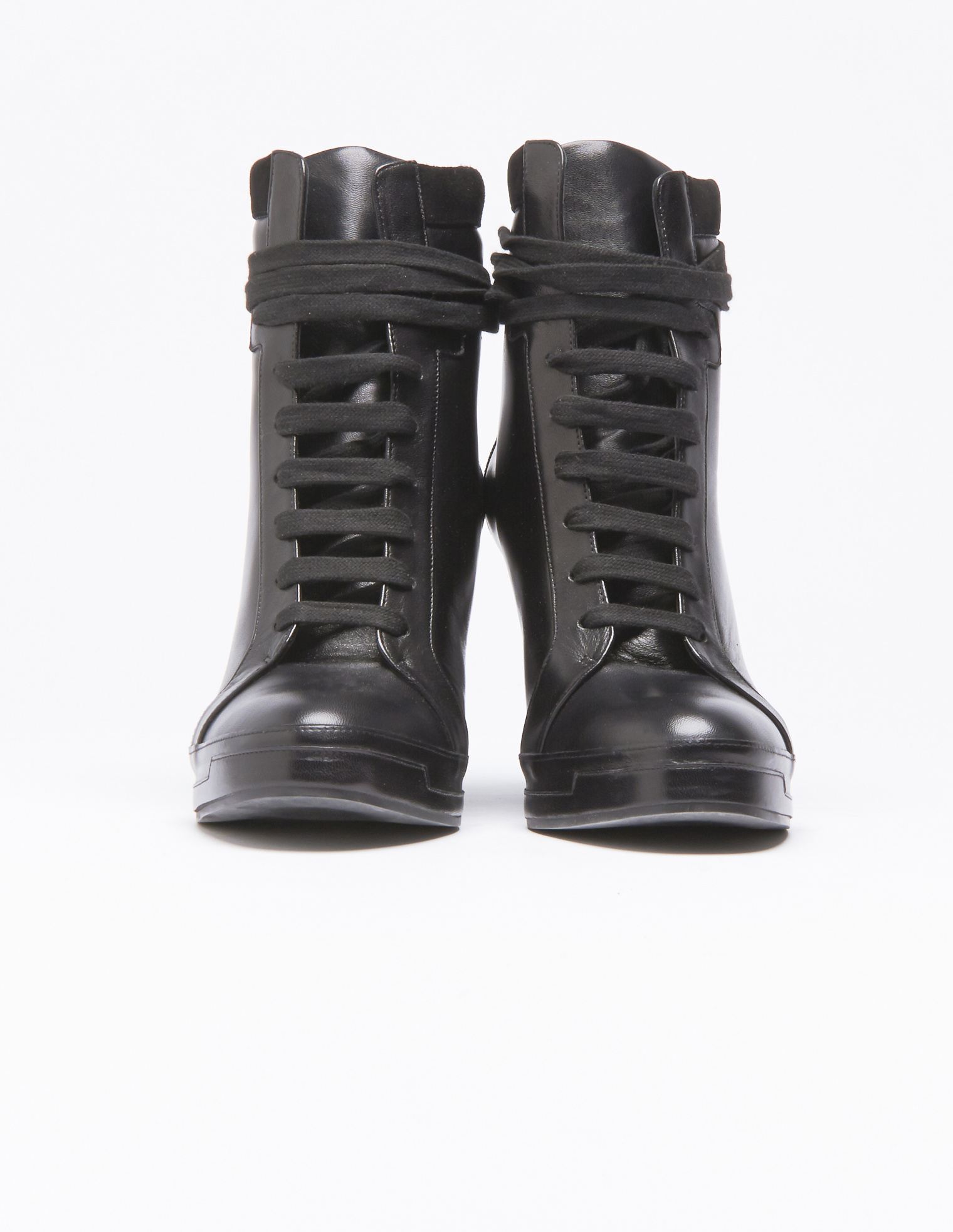A.F.Vandevorst Lace up wedge boots