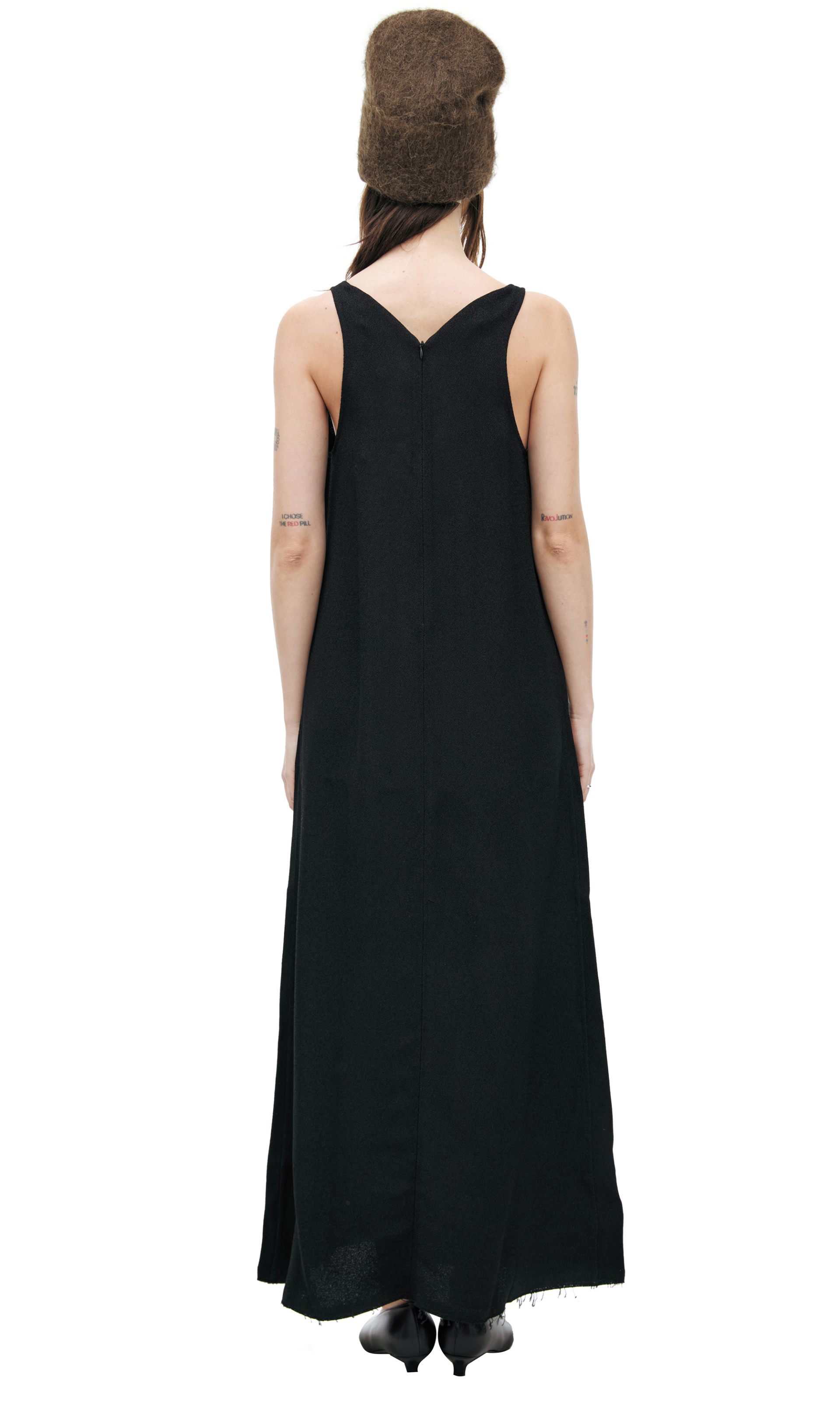 TOTEME Black midi dress