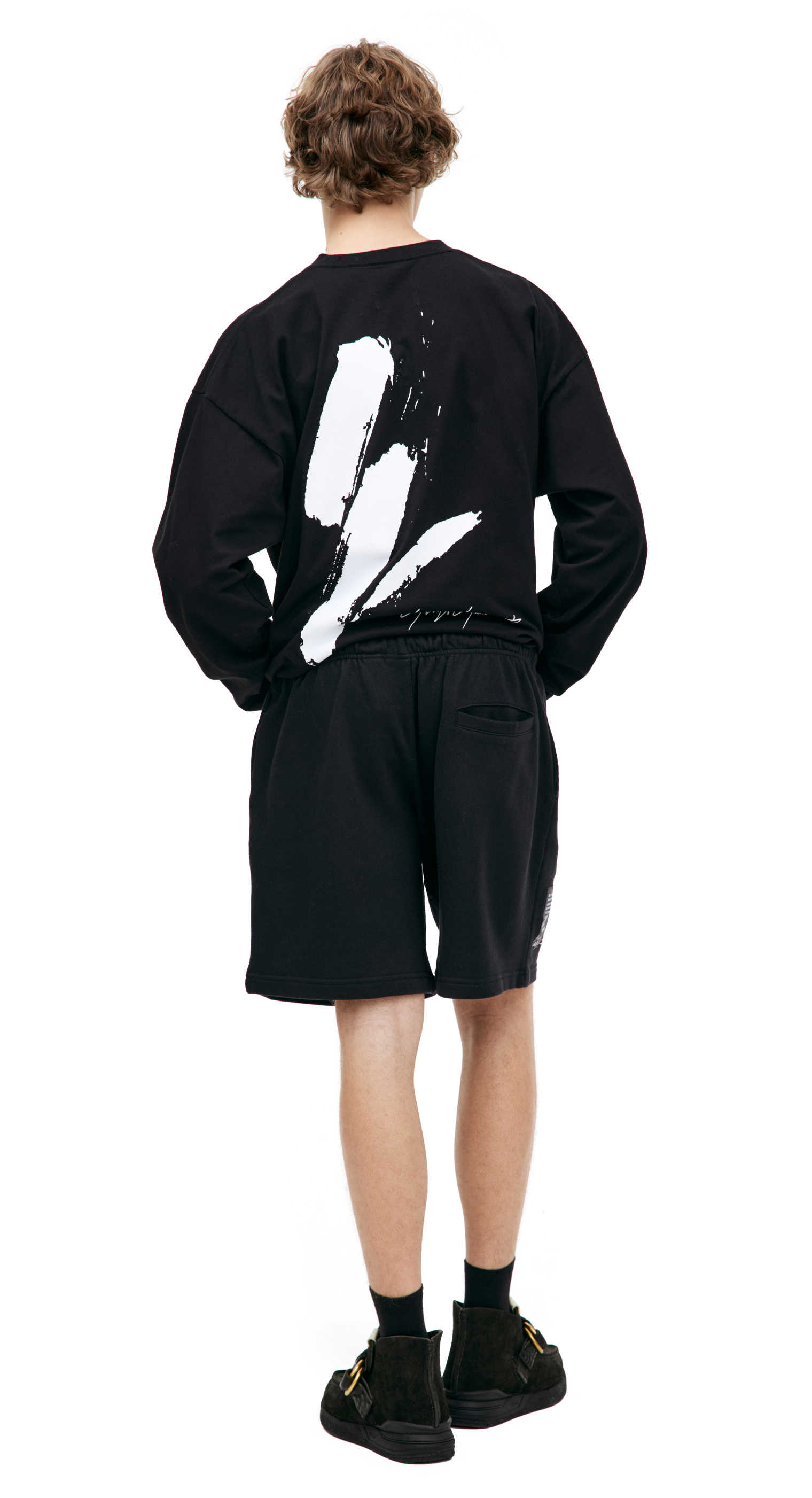 Yohji Yamamoto x NEW ERA logo shorts