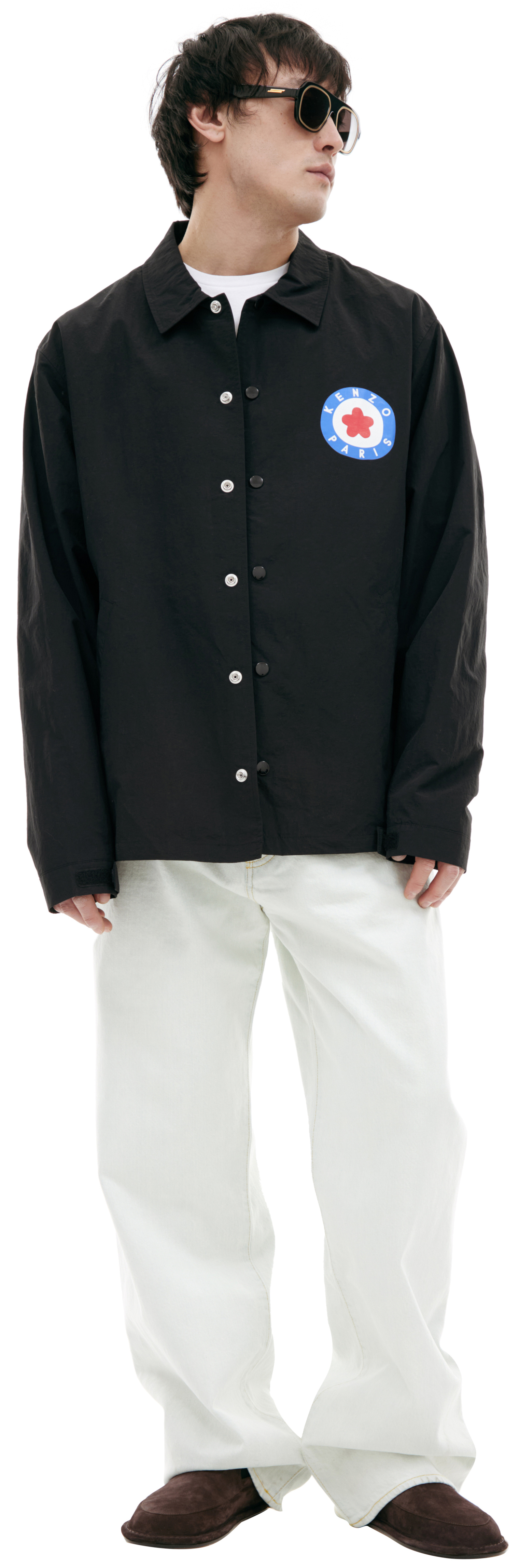 KENZO Black button-down jacket