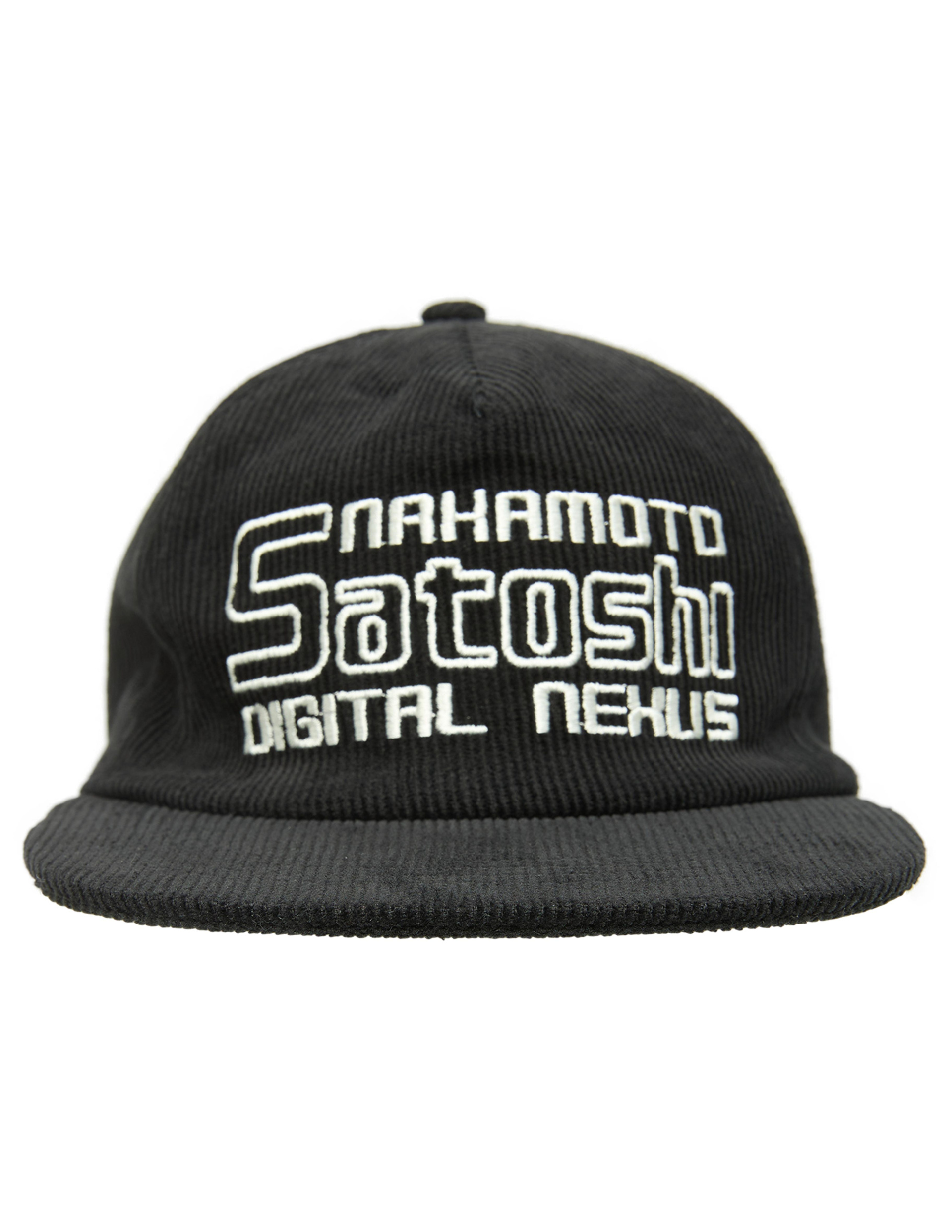Satoshi Nakamoto Embroidered corduroy cap