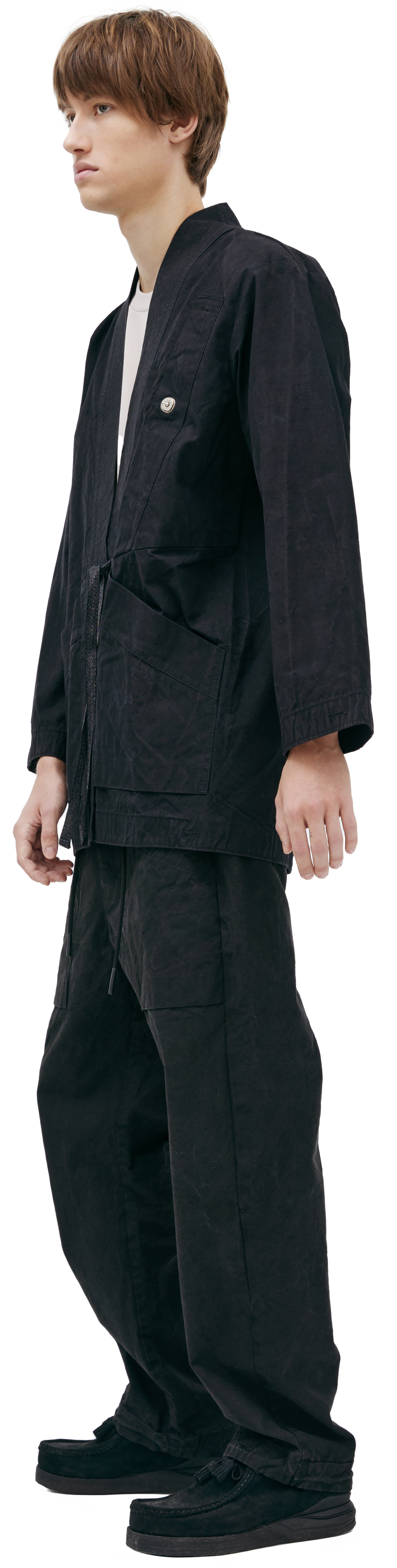 PLANIMETRY Kimono with button pocket