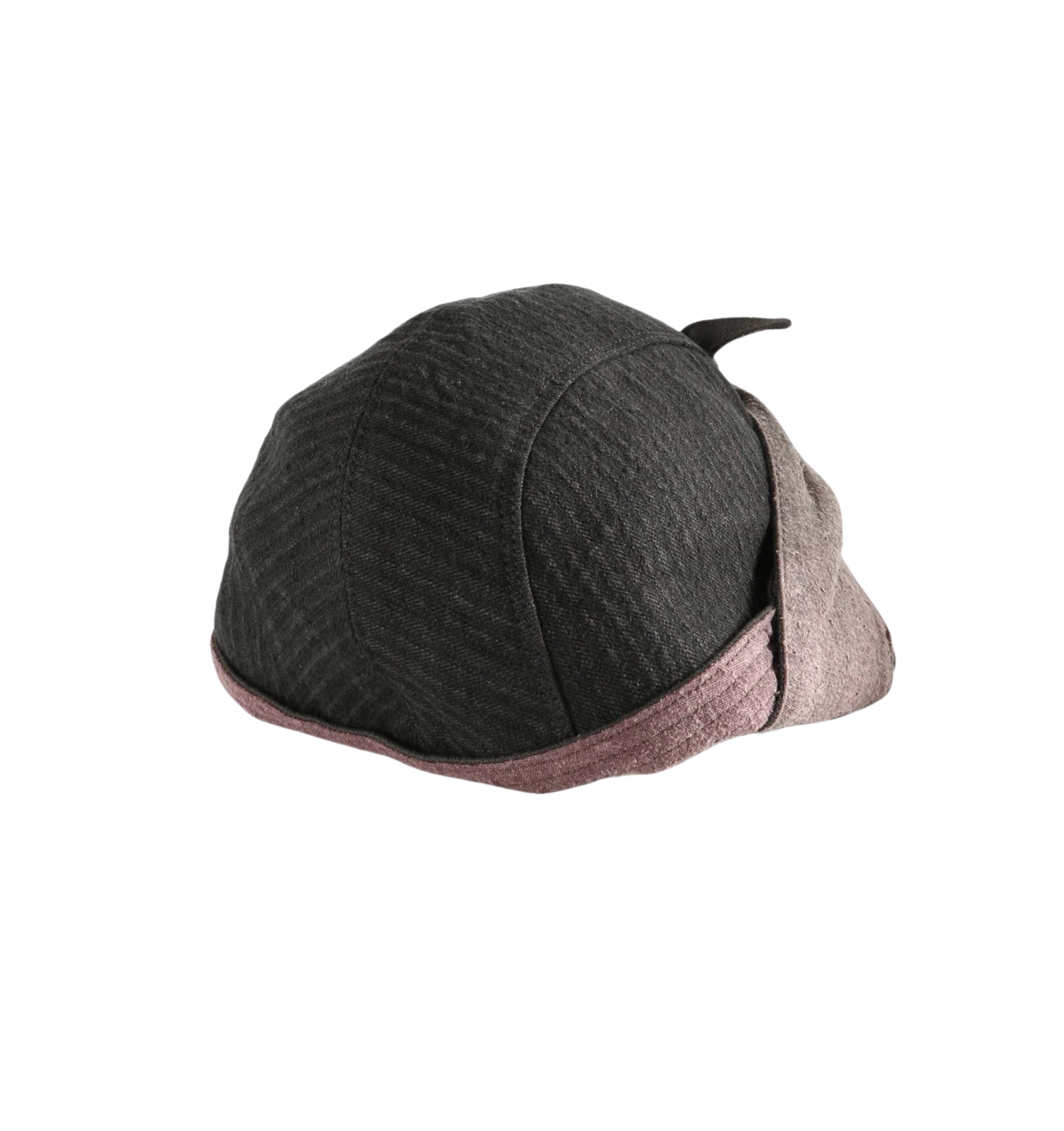Ziggy Chen Beanie with asymmetrical double-layered brims