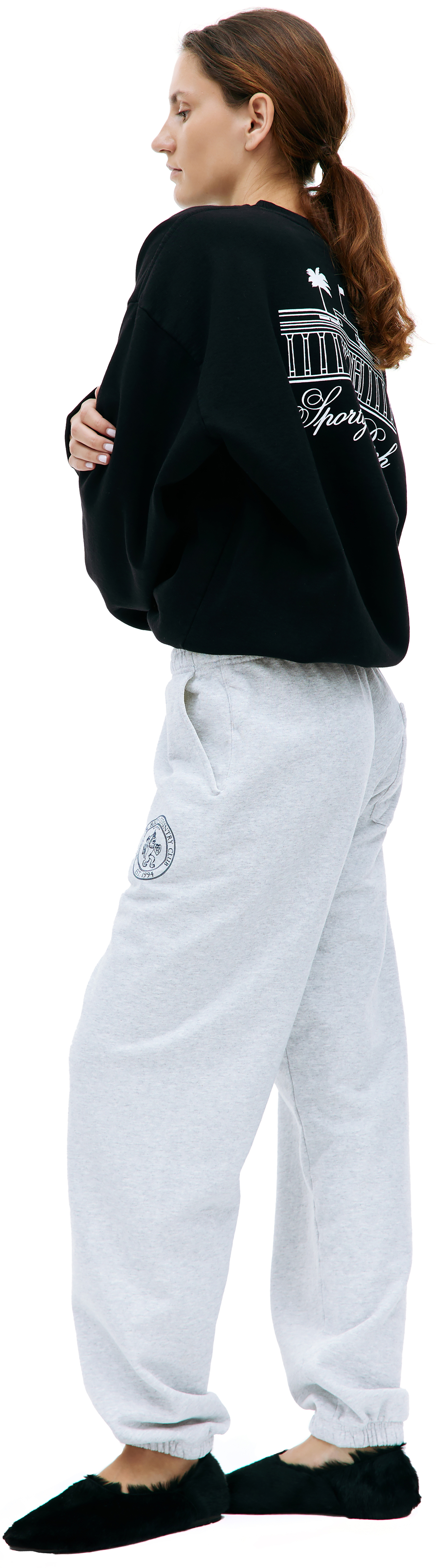 SPORTY & RICH Cotton printed sweatpants
